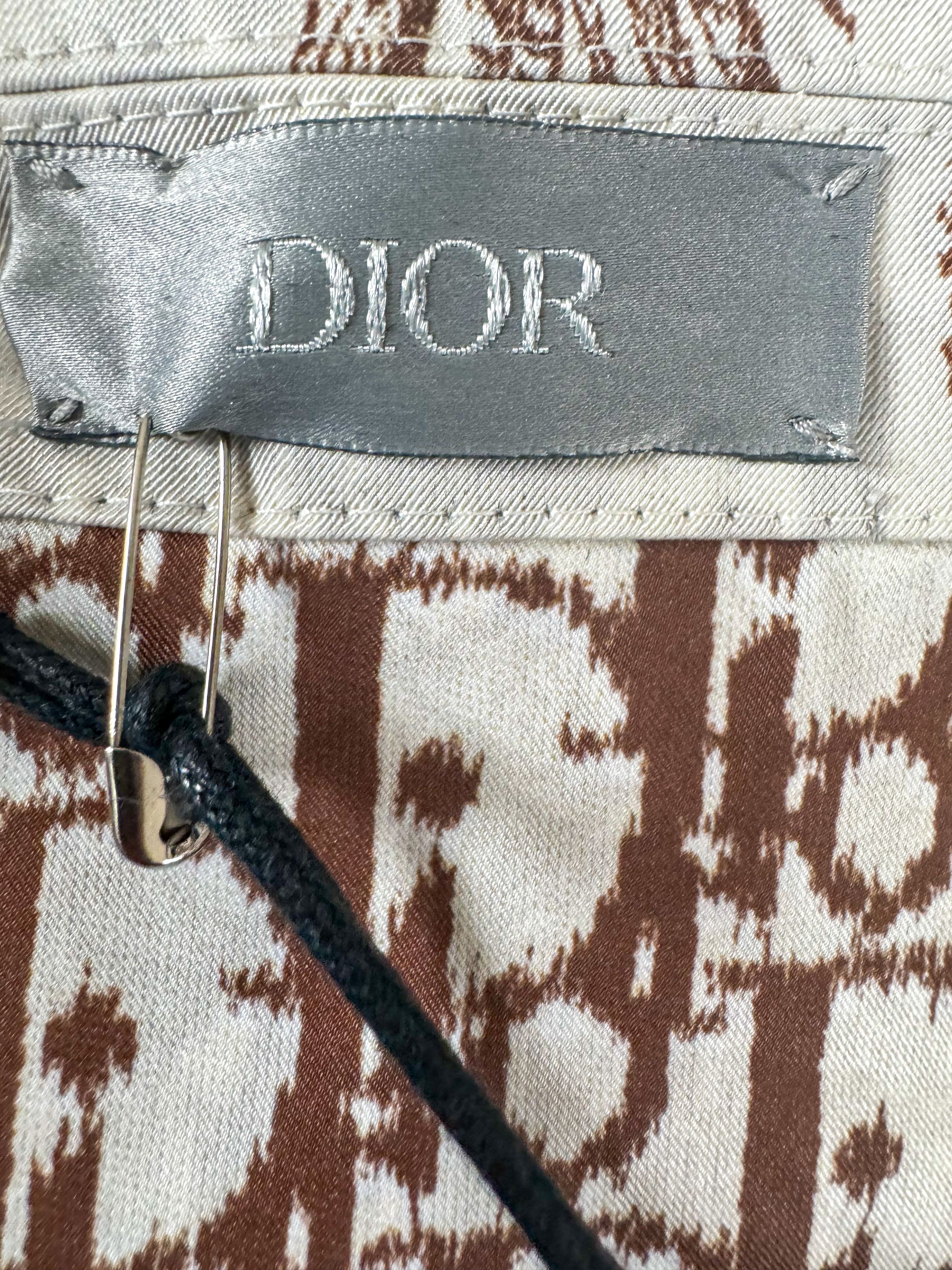 Dior × Travis Scott Dior Cactus Jack Brown & White Oblique Jacket Size US M / EU 48-50 / 2 - 4 Thumbnail