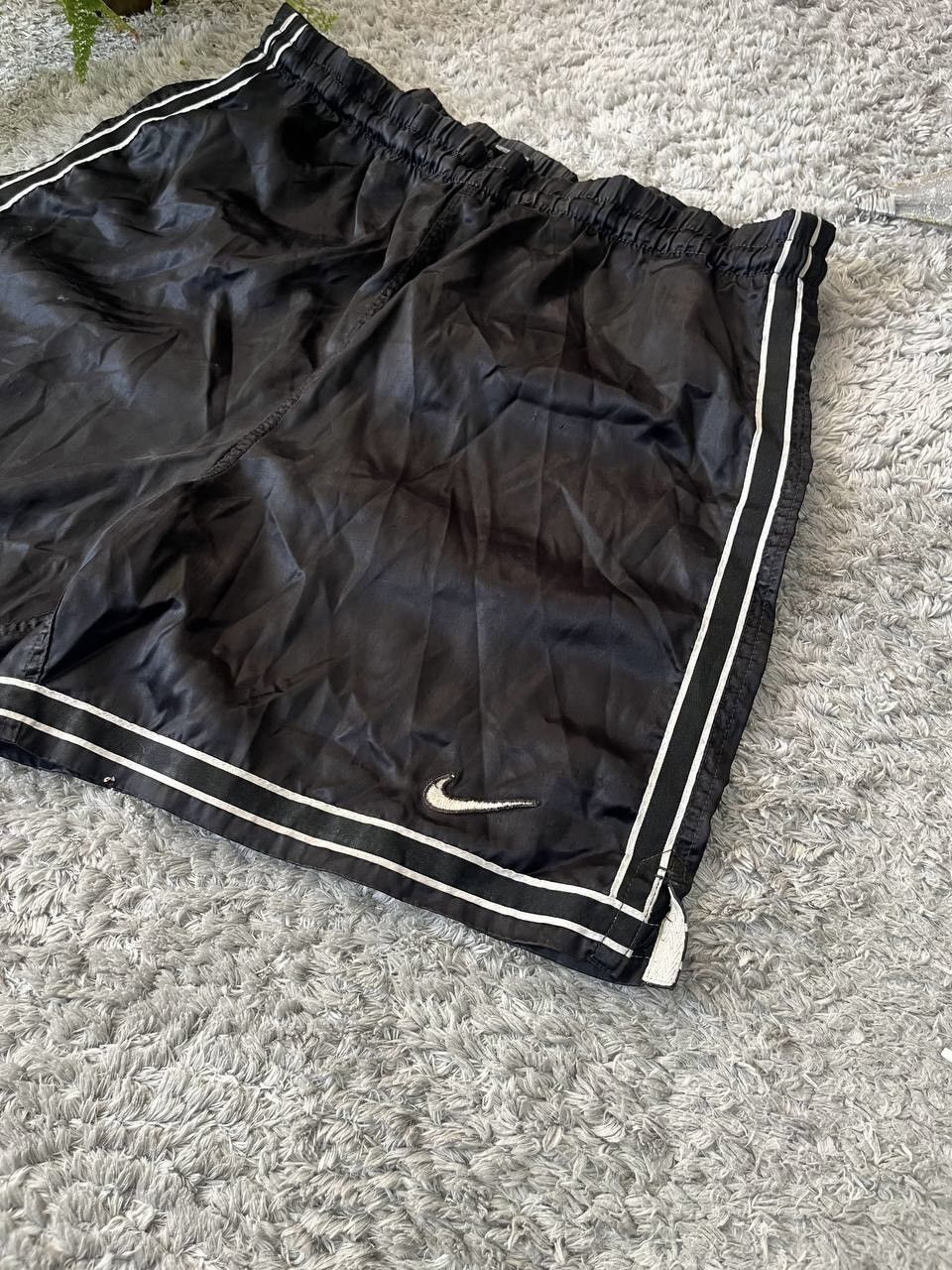 Nike × Vintage 90s Nike Vintage Rare Swoosh Logo Streetwear Y2K Drill Size US 32 / EU 48 - 2 Thumbnail