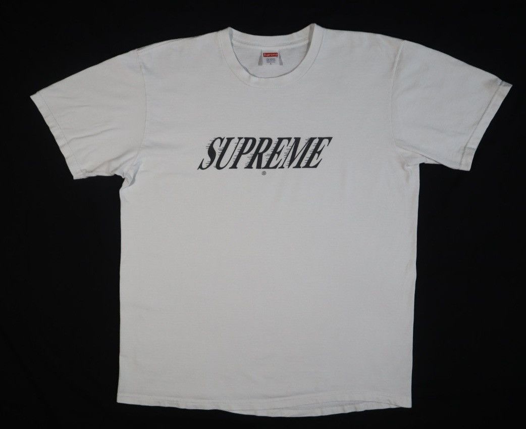 Supreme L Supreme Lollipop tee Tshirt white Candy tongue