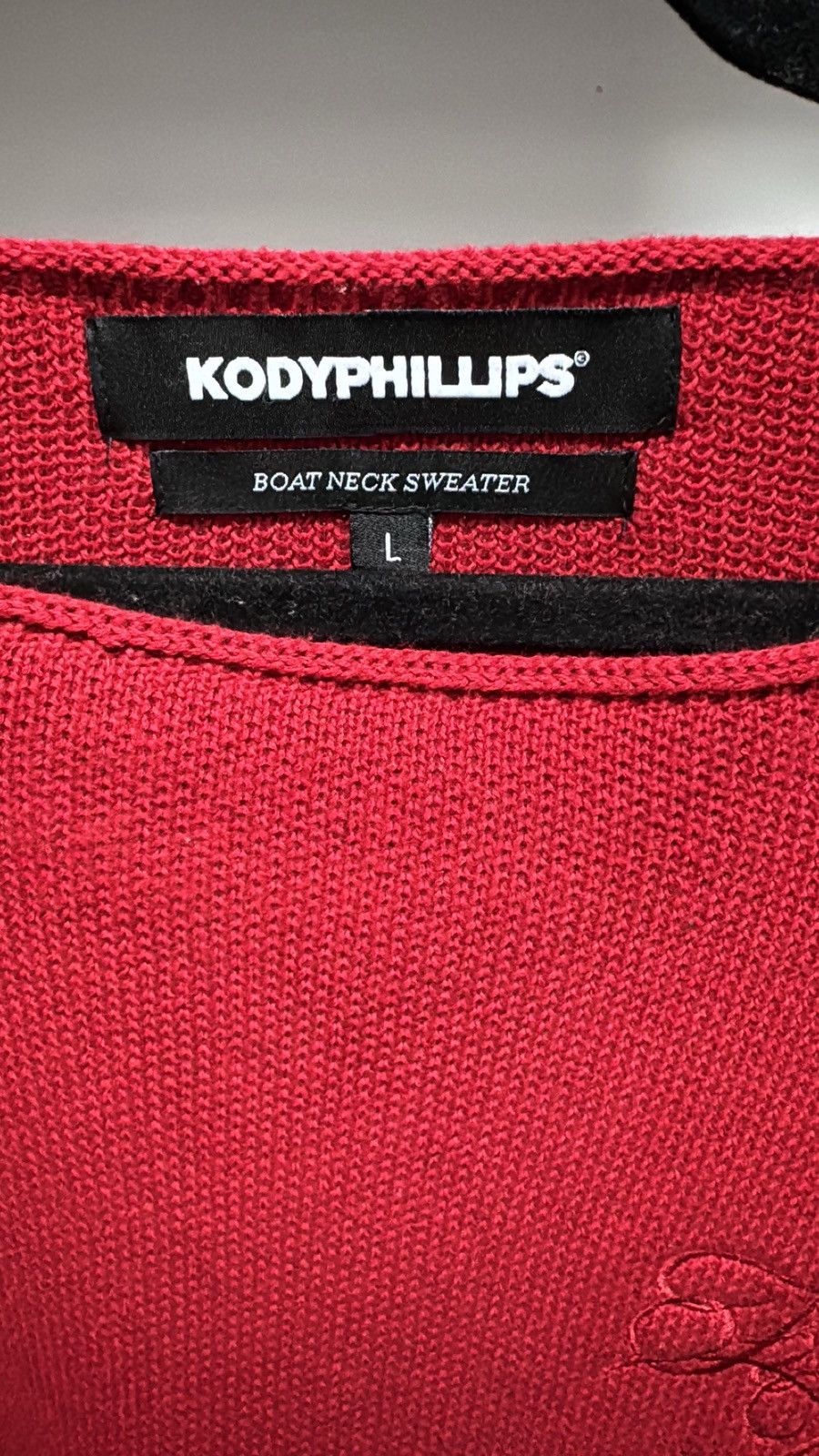 Kody Phillips Kody Phillips red boatneck sweater Size US L / EU 52-54 / 3 - 2 Thumbnail