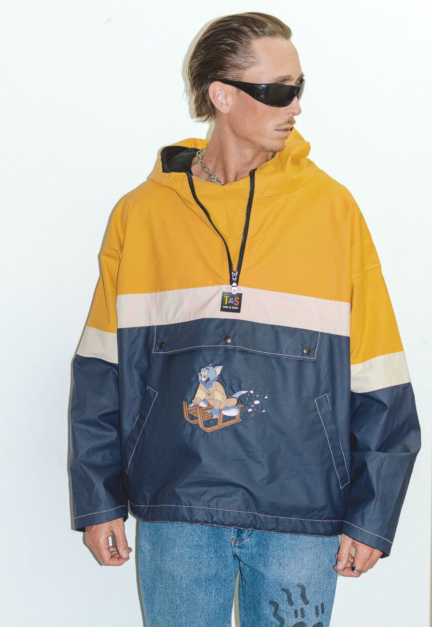 Vintage Collectible Rare Embroidered Tom and Jerry 90s Parka Jacket Size US XL / EU 56 / 4 - 5 Thumbnail