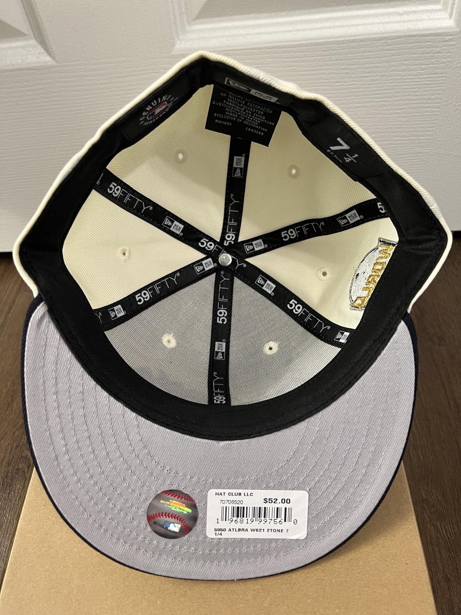 Hat Club Sz 7 1/4 - Hat Club Exclusive Atlanta Braves 2021 World SR Size ONE SIZE - 3 Thumbnail