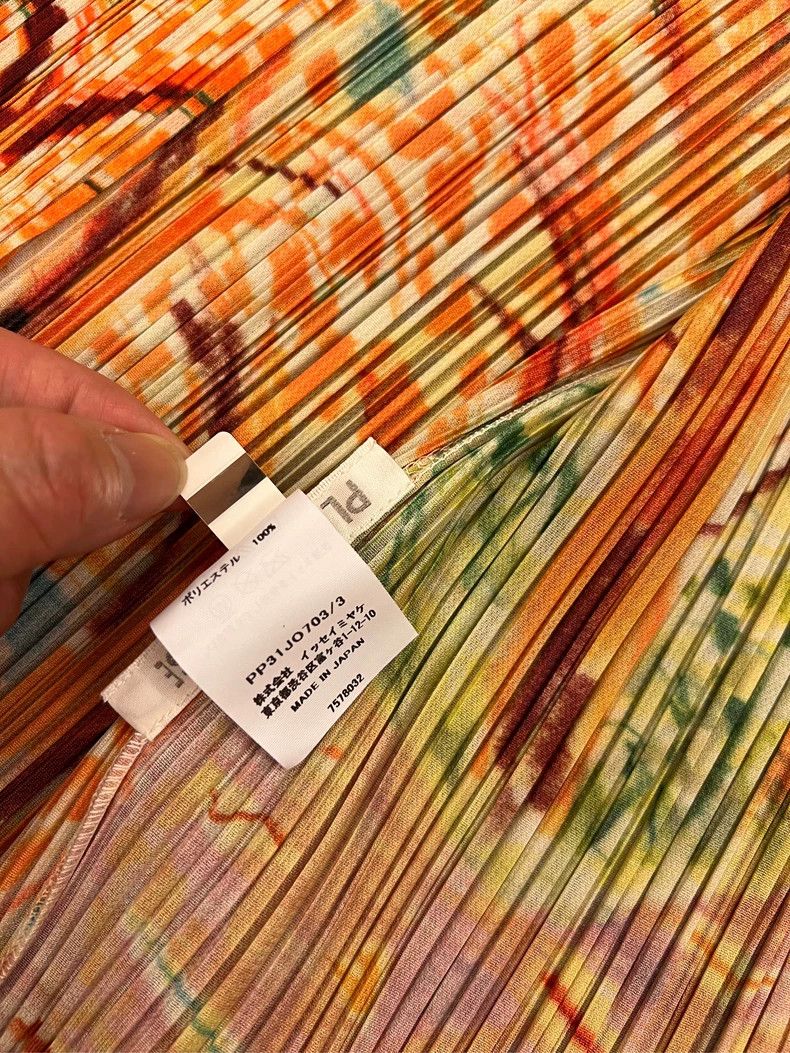 Issey Miyake Issey Miyake size:3 Yellow pleated floral cardigan Size S / US 4 / IT 40 - 6 Thumbnail