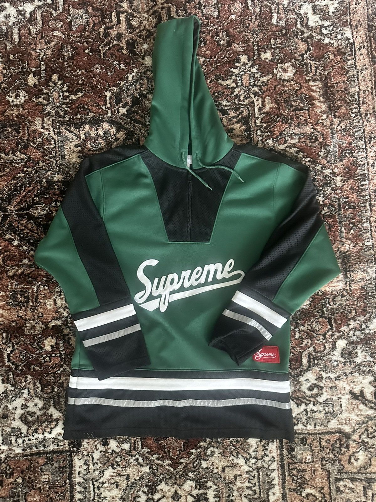Supreme Supreme FW16 Hooded Hockey Top Green XL Size US XL / EU 56 / 4 - 1 Thumbnail
