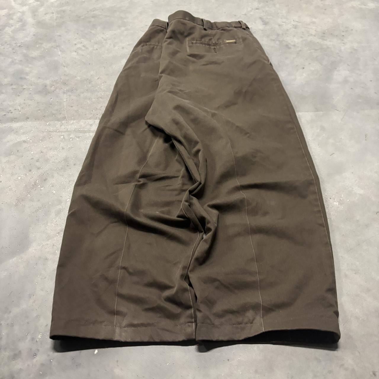 Japanese Brand × Vintage Crazy Vintage Y2K/2000s Baggy Faded Brown Casual Pants! Size US 42 / EU 58 - 4 Thumbnail