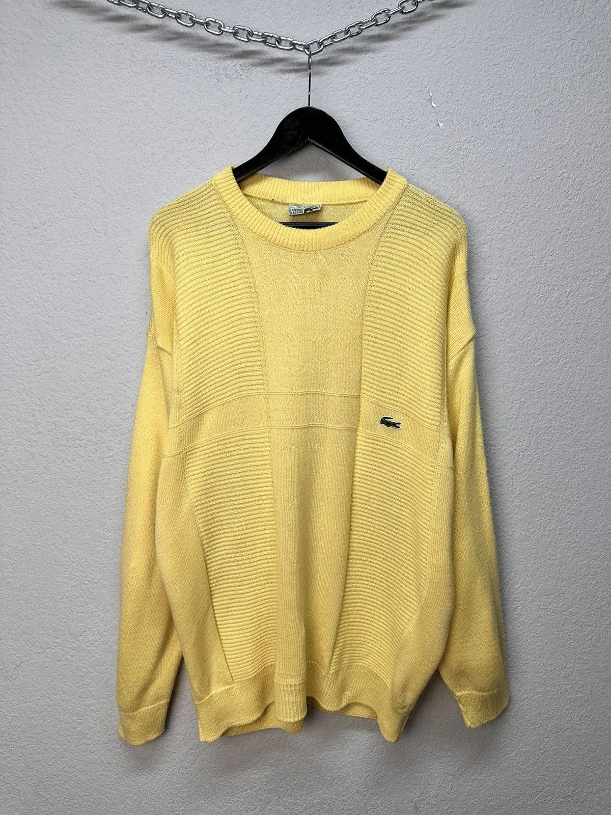 Lacoste Vintage Sweater Lacoste Knit Hand XL 90s Ralph Japanese Y2K Size US L / EU 52-54 / 3 - 1 Thumbnail