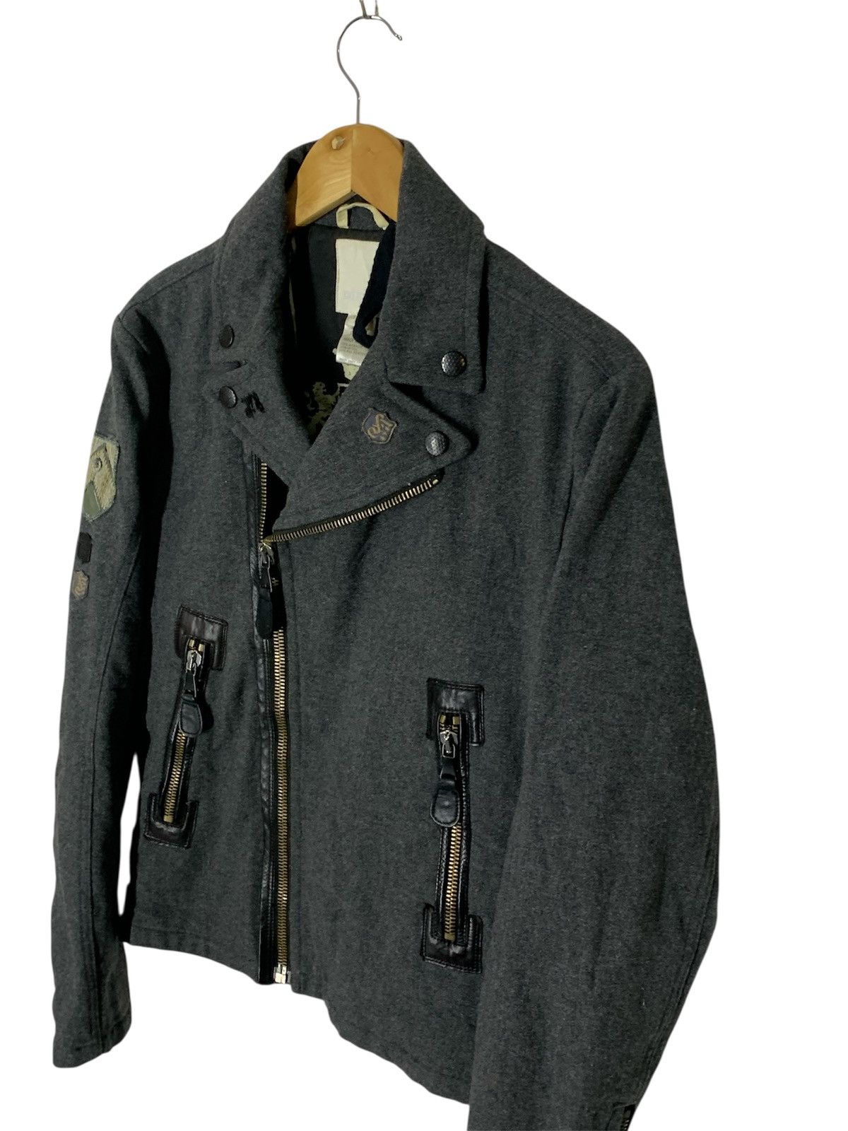Diesel Vintage DIESEL Double Collar Wool Jacket Size US M / EU 48-50 / 2 - 2 Thumbnail