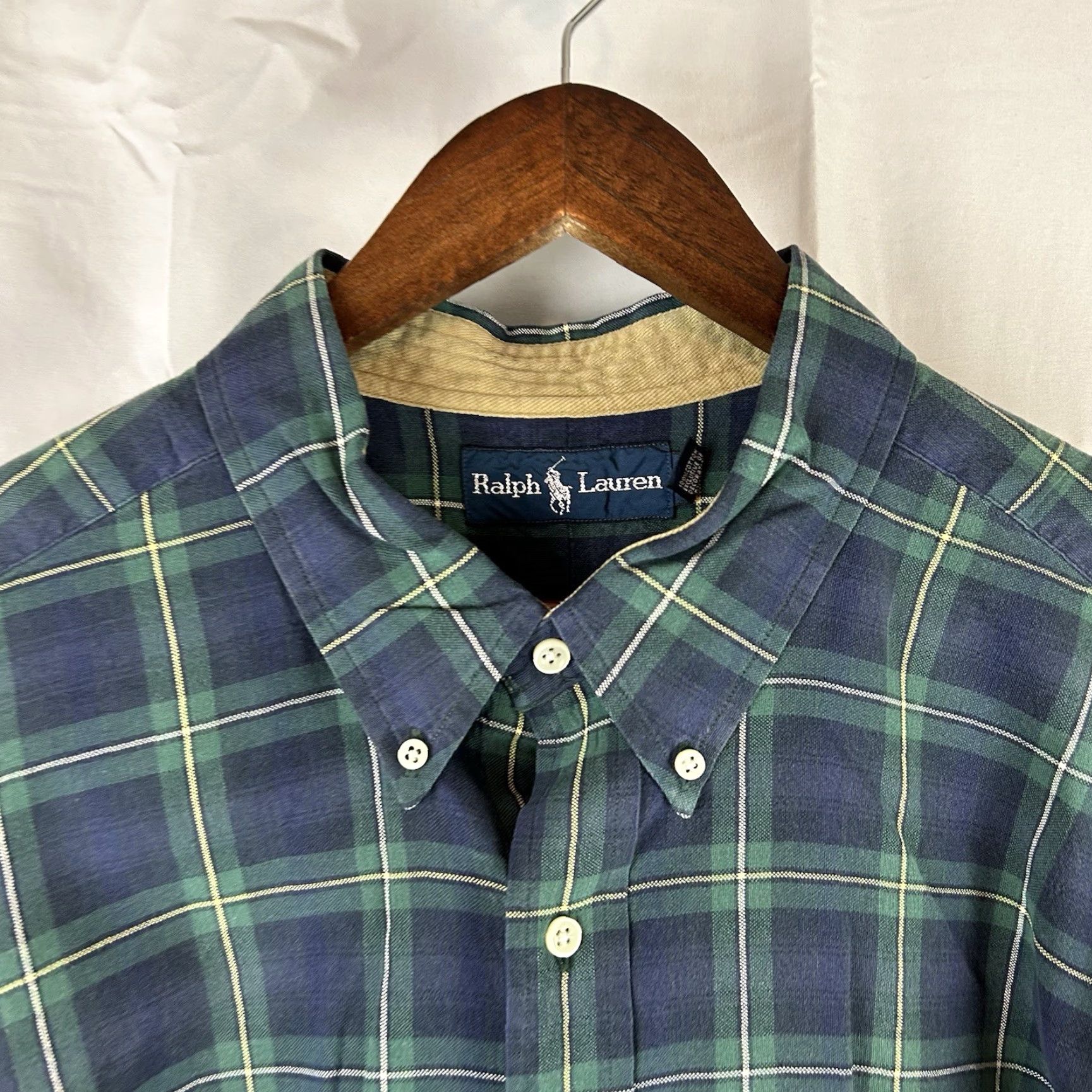 Ralph Lauren Ralph Lauren Shirt Plaid Blue Green 2XLT Tall Mens Button-Up Preppy Casual Classic Long Sleeve Size US XXL / EU 58 / 5 - 3 Thumbnail