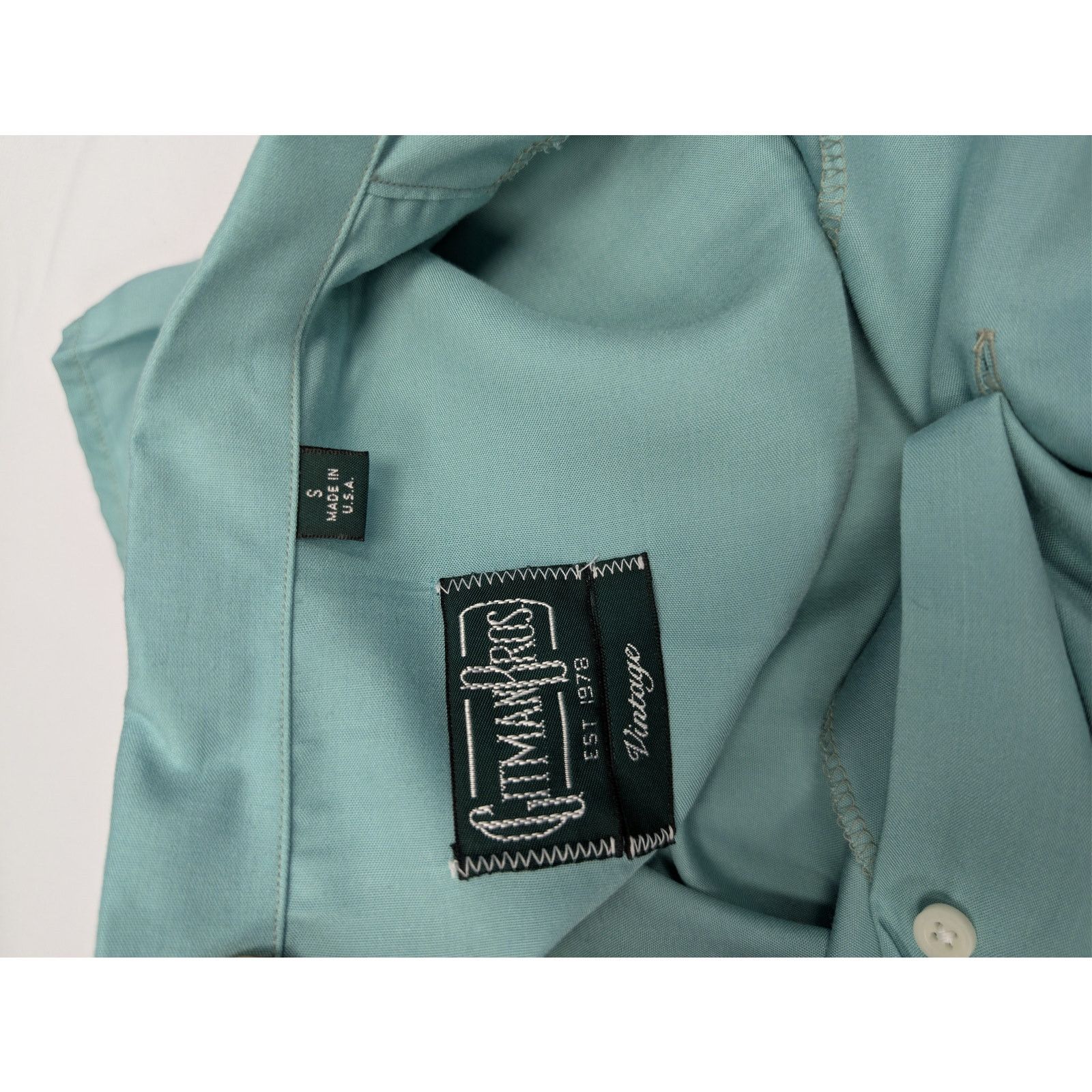 Gitman Bros. o1rshd1 CC20 Front Pocket Half Sleeve Button up Shirt Blue Size US S / EU 44-46 / 1 - 16 Thumbnail