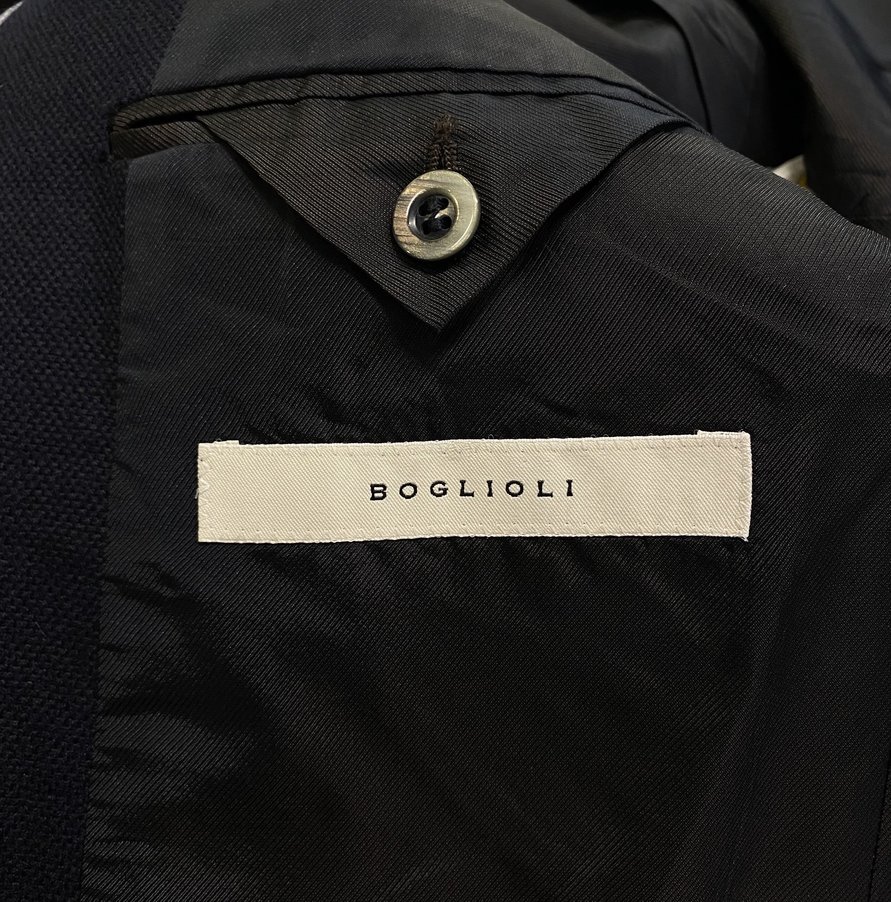 Boglioli BOGLIOLI 100% WOOL MENS CLASSIC BLUE SOLID BLAZER JACKET Size 50R - 9 Thumbnail