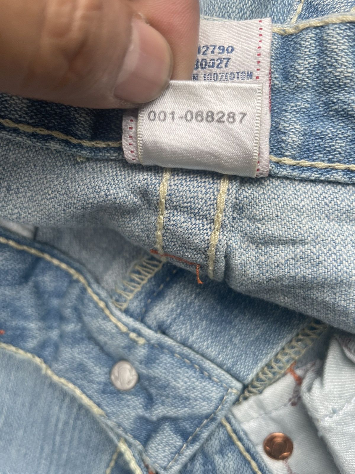 True Religion True Religion Joey Big T Distresed Denim Size 27" / US 4 / IT 40 - 10 Thumbnail