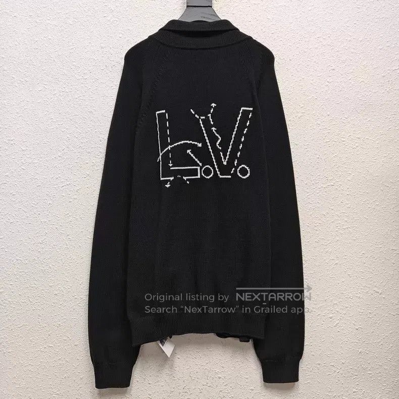 Louis Vuitton Louis Vuitton size 4l NBA Wool Knit Cardigan shirt Size US M / EU 48-50 / 2 - 2 Thumbnail