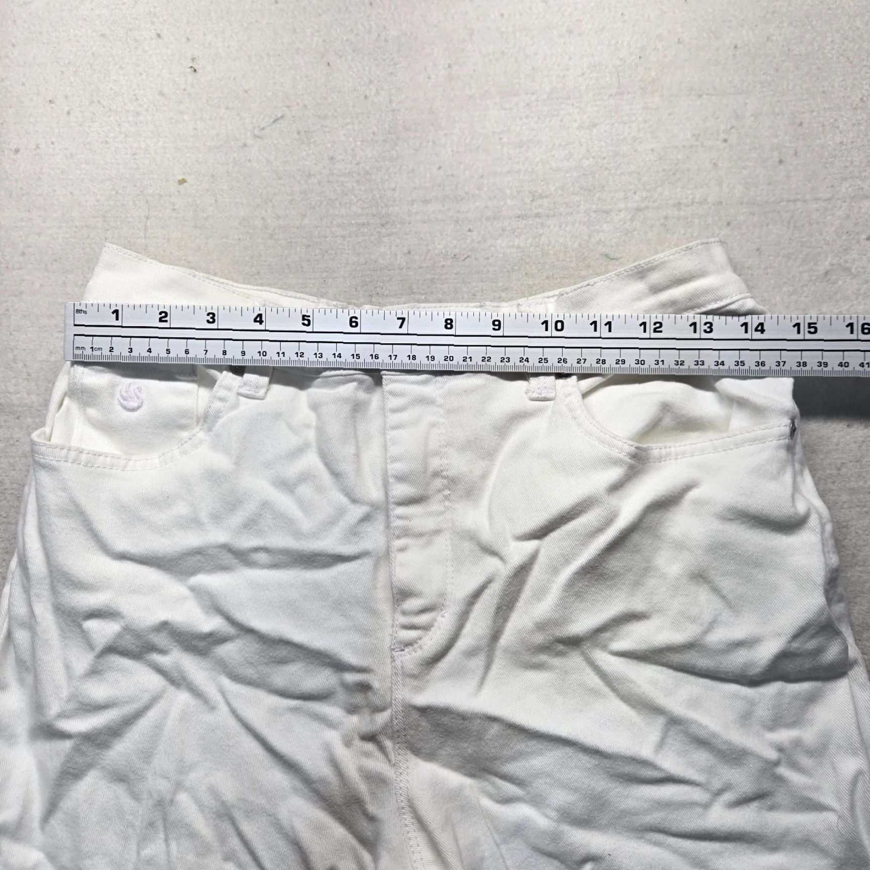 Gloria Vanderbilt Gloria Vanderbilt Amanda Solid White Pants Jeans Women Size 10 Bootcut Adult Size 32" / US 10 / IT 46 - 4 Thumbnail