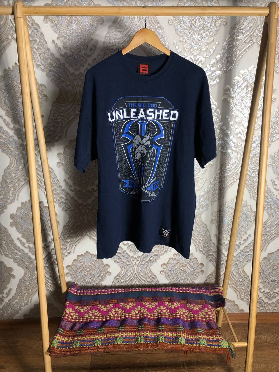 Vintage × WWE VERY RARE UNLEASHED THE BIG DOG DOUBLE PRINTED T-SHIRT 90s Size US XXL / EU 58 / 5 - 1 Thumbnail