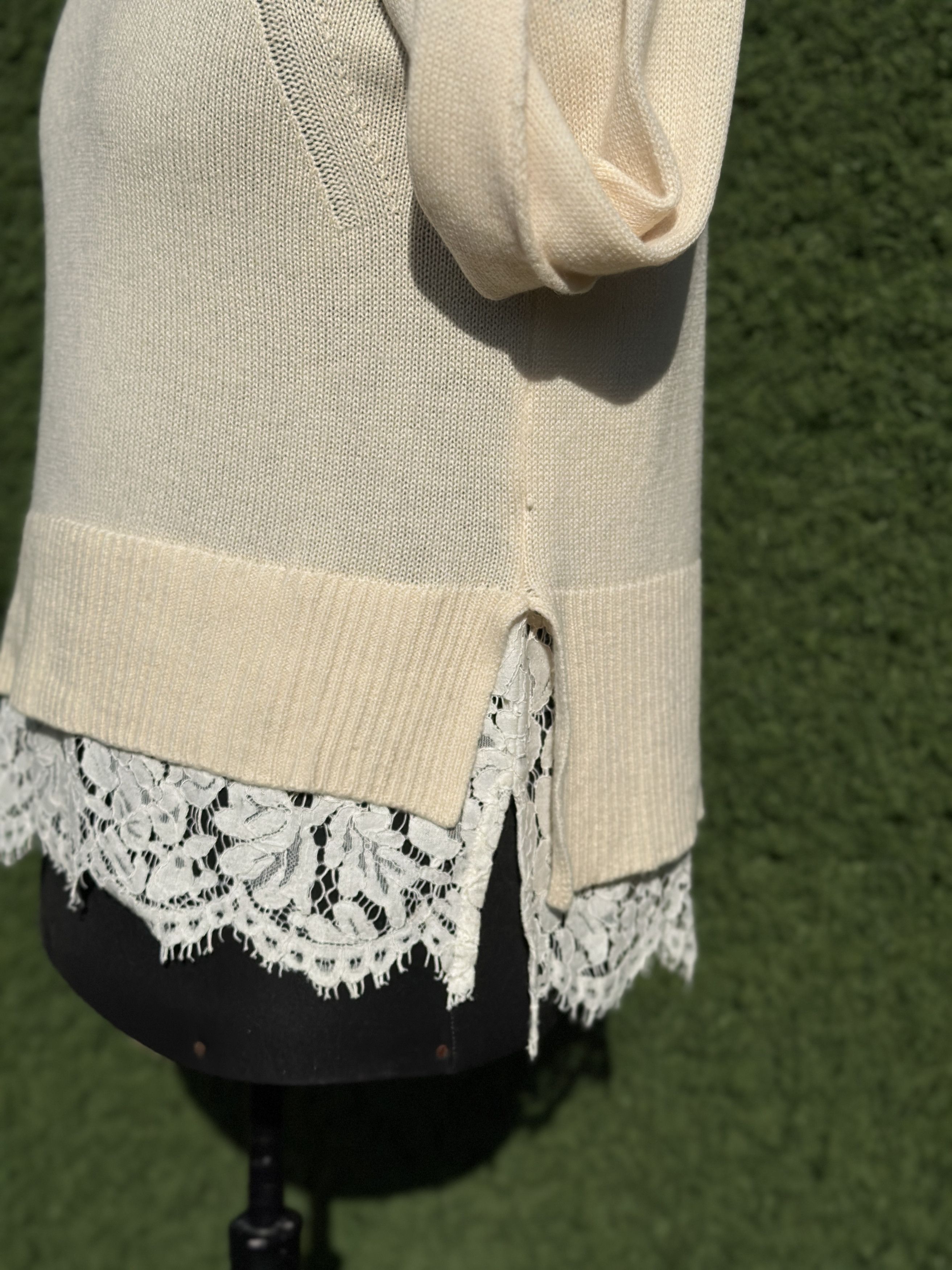 Brunello Cucinelli Brunello Cucinelli Cashmere Layered Back Knit Sweater M L Size L / US 10 / IT 46 - 10 Thumbnail