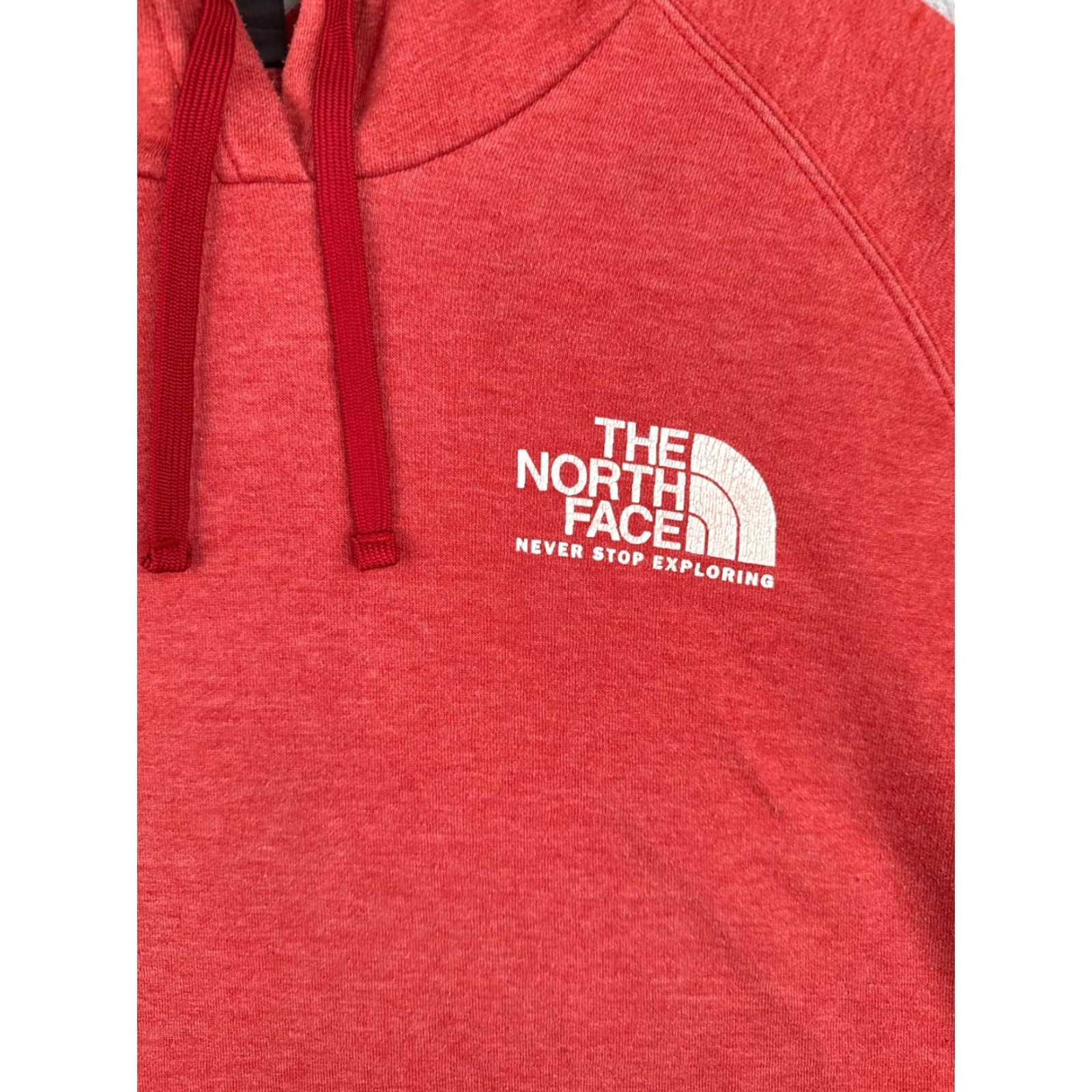 The North Face The North Face Hoodie Womens XL Red Heather Pullover Cotton Blend Logo Pocket Size XL / US 12-14 / IT 48-50 - 6 Thumbnail