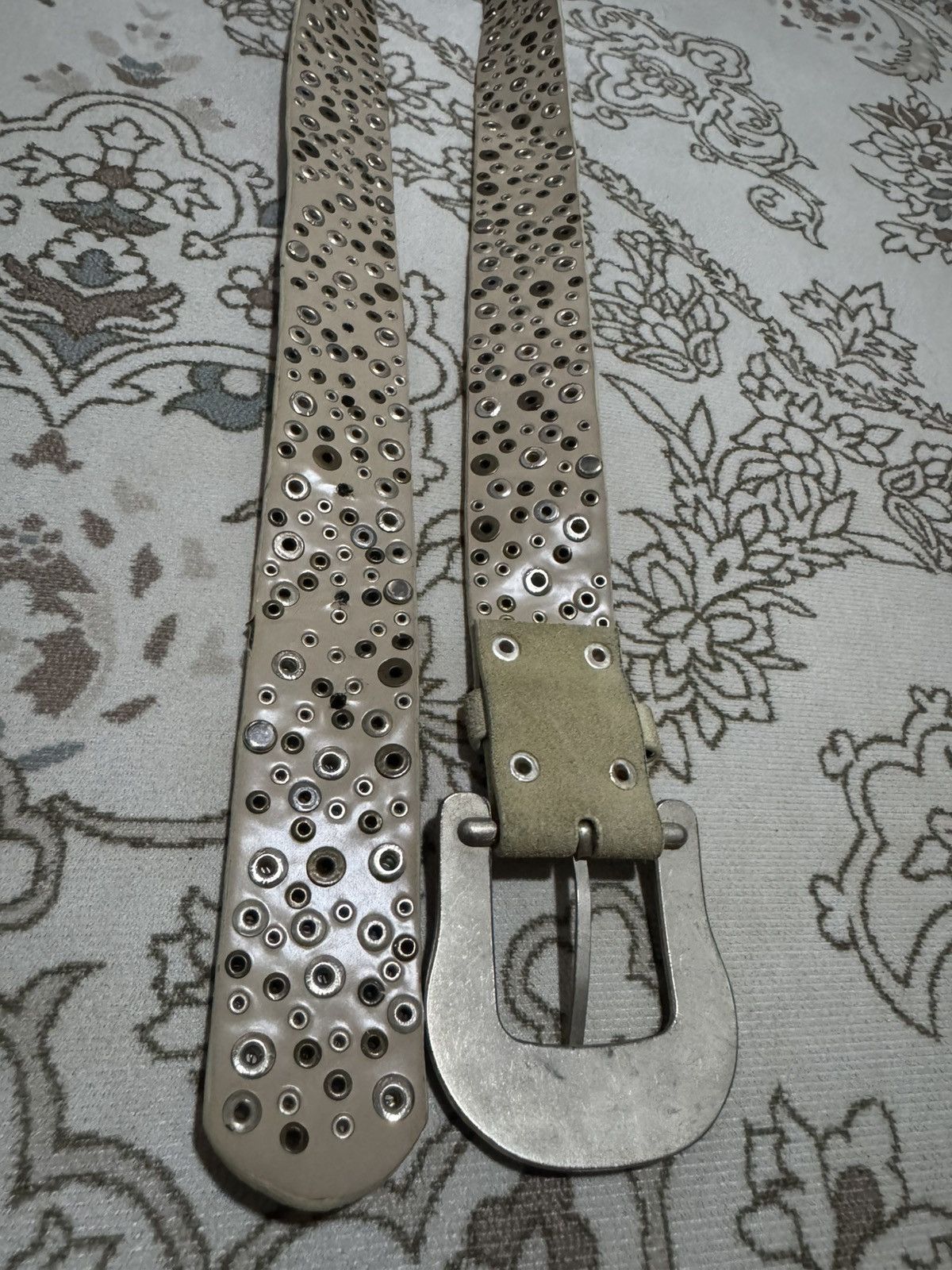 Le Grande Bleu (L.G.B.) LGB Style Studded Leather Belt KMRII Inspired Leather Belt Size ONE SIZE - 3 Thumbnail