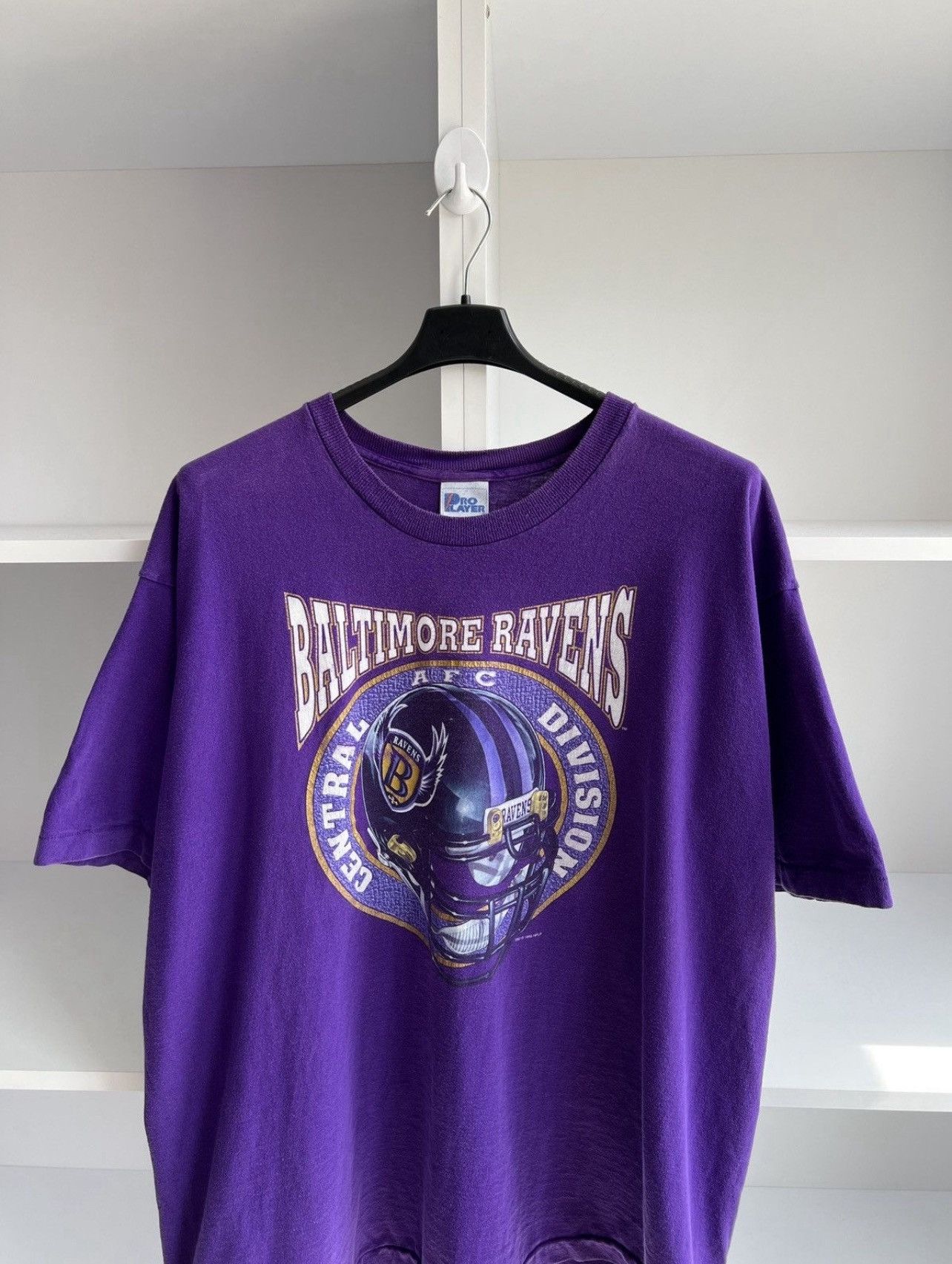 NFL Vintage 1995 Baltimore Ravens T-Shirt Purple 90s NFL Team Size US XXL / EU 58 / 5 - 3 Thumbnail