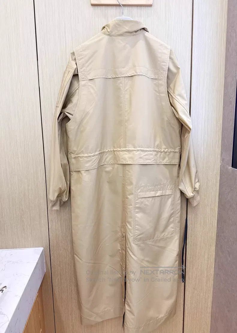 Hermes Hermes Two-piece windbreaker coat show model drawstring wa Size XS / US 0-2 / IT 36-38 - 6 Thumbnail