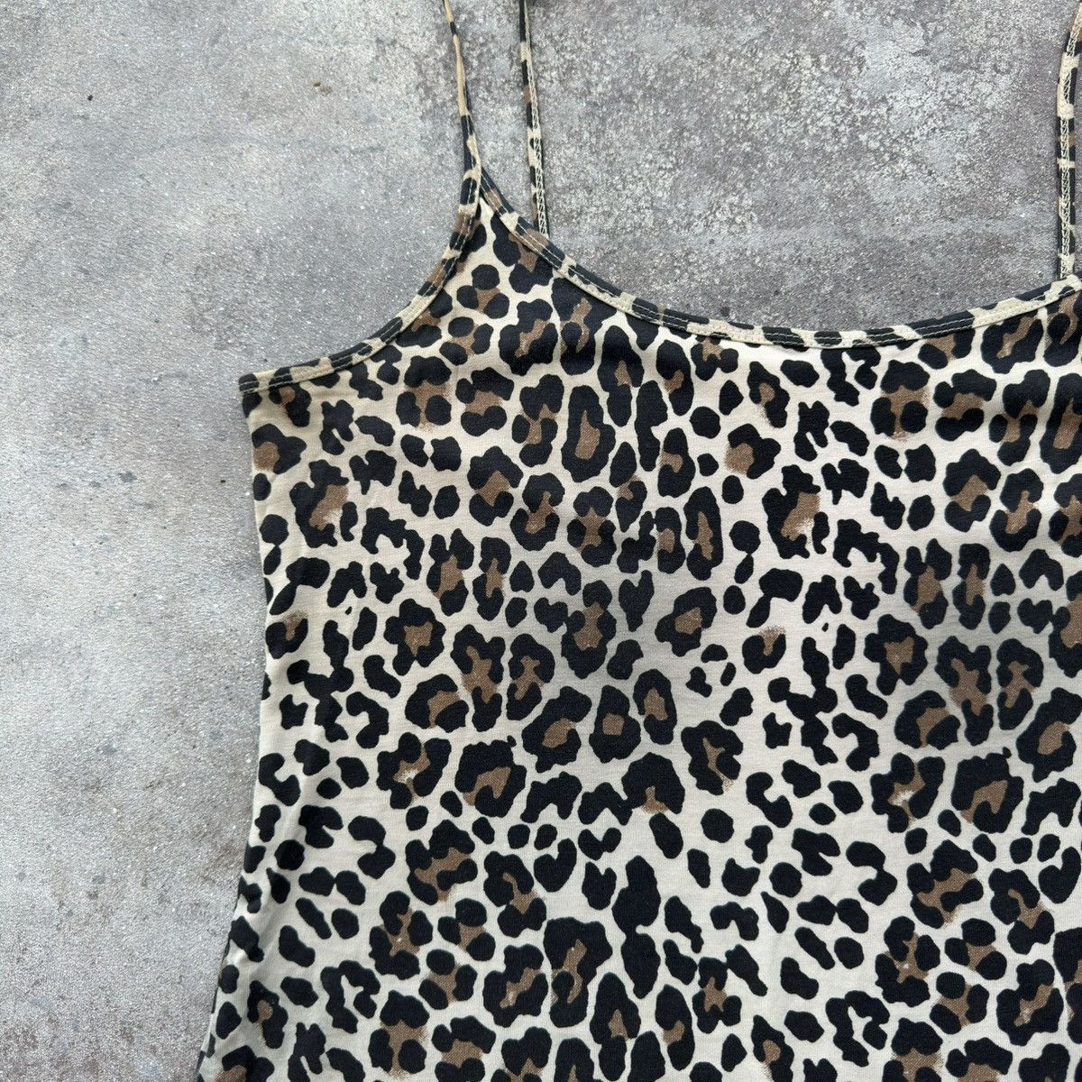 20471120 × Hysteric Glamour × Japanese Brand Y2K Sexy Leopard Vintage Tank Top Size XL / US 12-14 / IT 48-50 - 3 Thumbnail