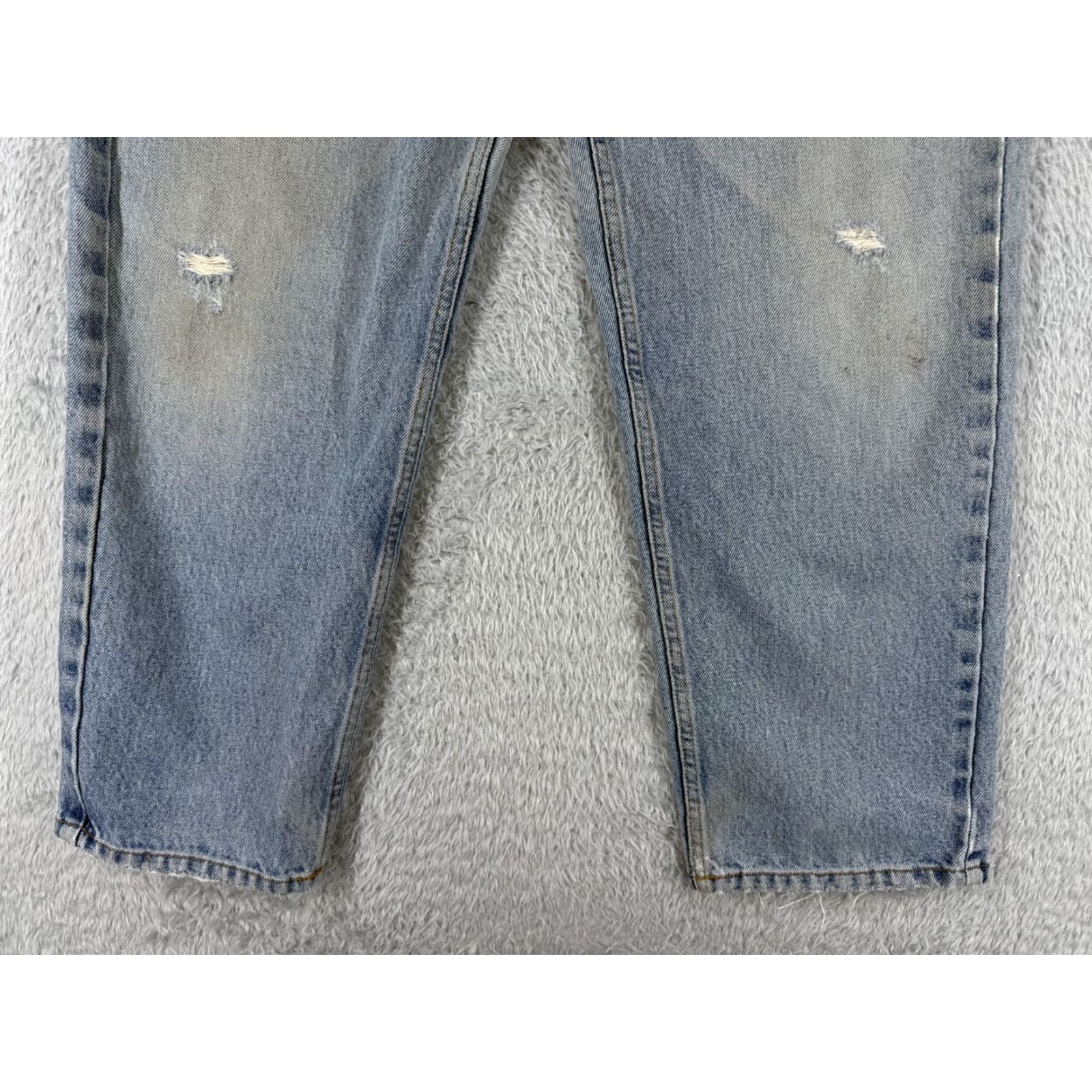 Calvin Klein VINTAGE Calvin Klein Jeans Adult 33 Blue Denim Straight Leg Cotton 32x28 Casual Mens Size US 33 - 2 Thumbnail