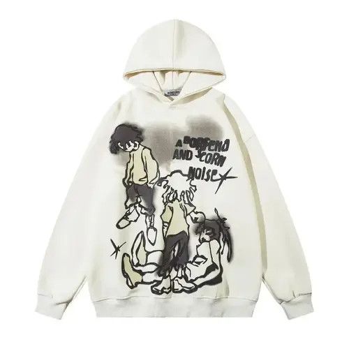 VIBE Cartoon Graphic Sweatshirt Hoodie Anime Harajuku Style Size US L / EU 52-54 / 3 - 7 Thumbnail
