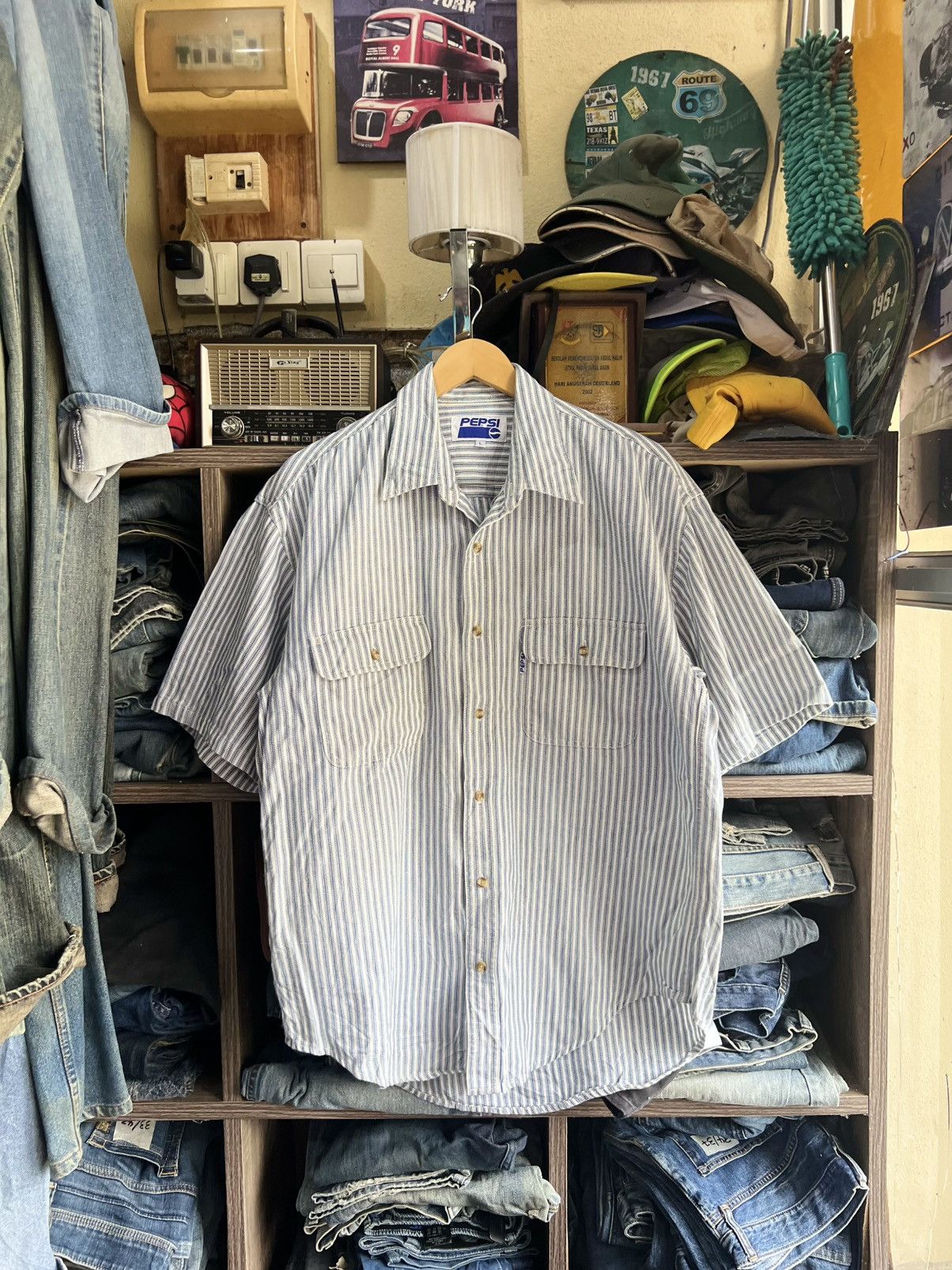 Pepsi 🔥Pepsi Double Pockets Button Up Shirt Size US L / EU 52-54 / 3 - 1 Thumbnail
