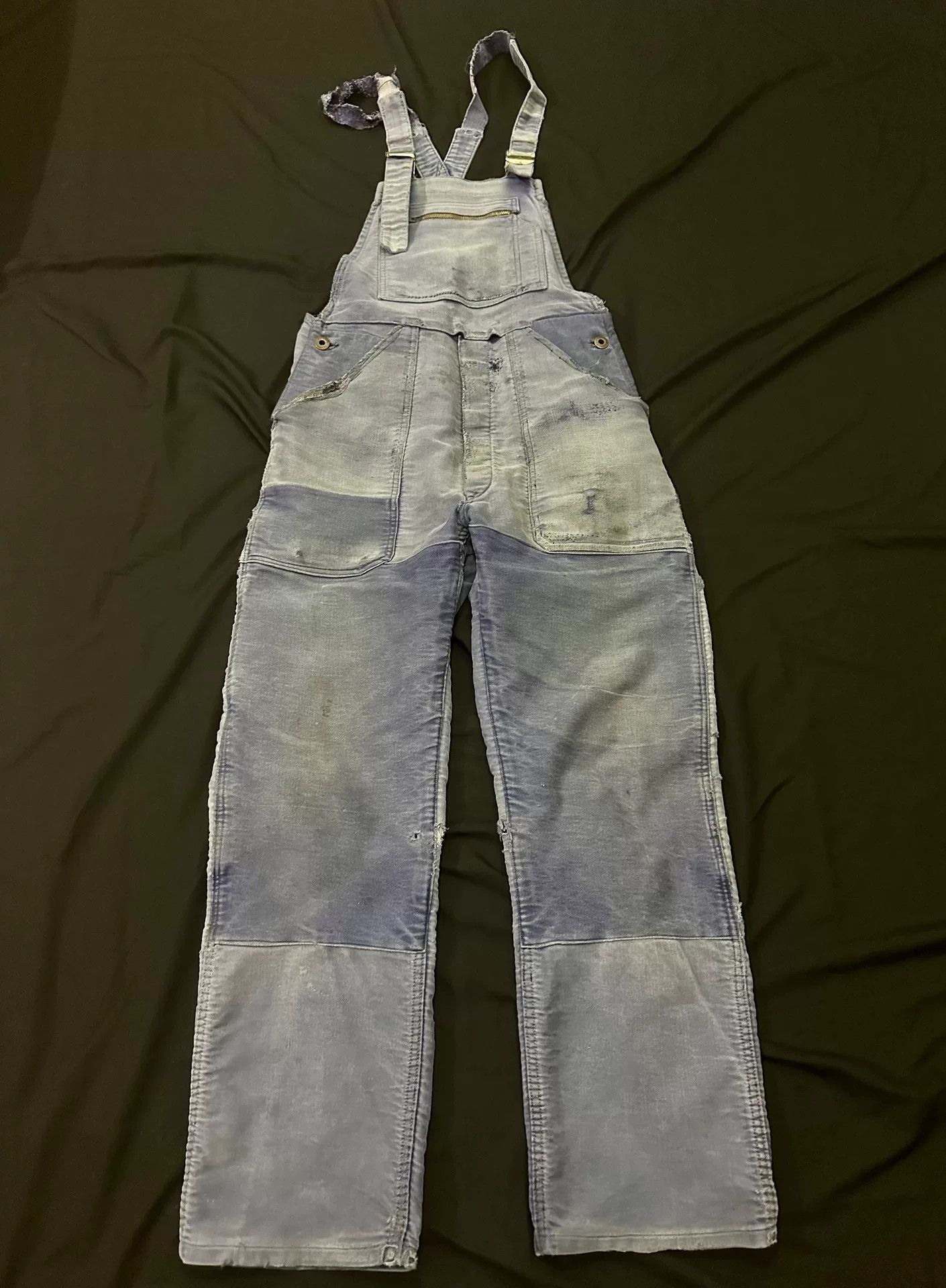 Vintage Vintage French Moleskin Workwear Overalls Size US 31 - 1 Thumbnail
