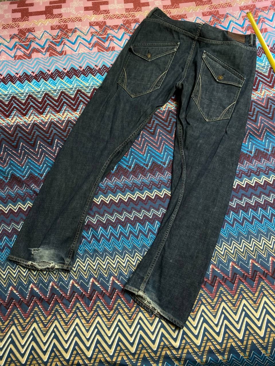 Allsaints jeans pants Y2K Allsaints 3D vintage w32 streetwear Size US 32 / EU 48 - 22 Thumbnail