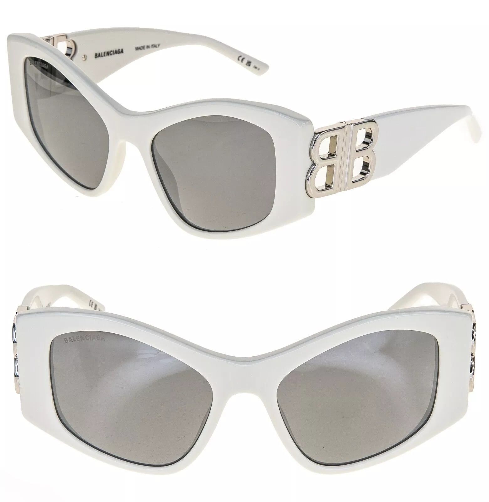 Balenciaga BALENCIAGA BB0287S DYNASTY XL 0287 White Fashion 006 Size ONE SIZE - 1 Thumbnail