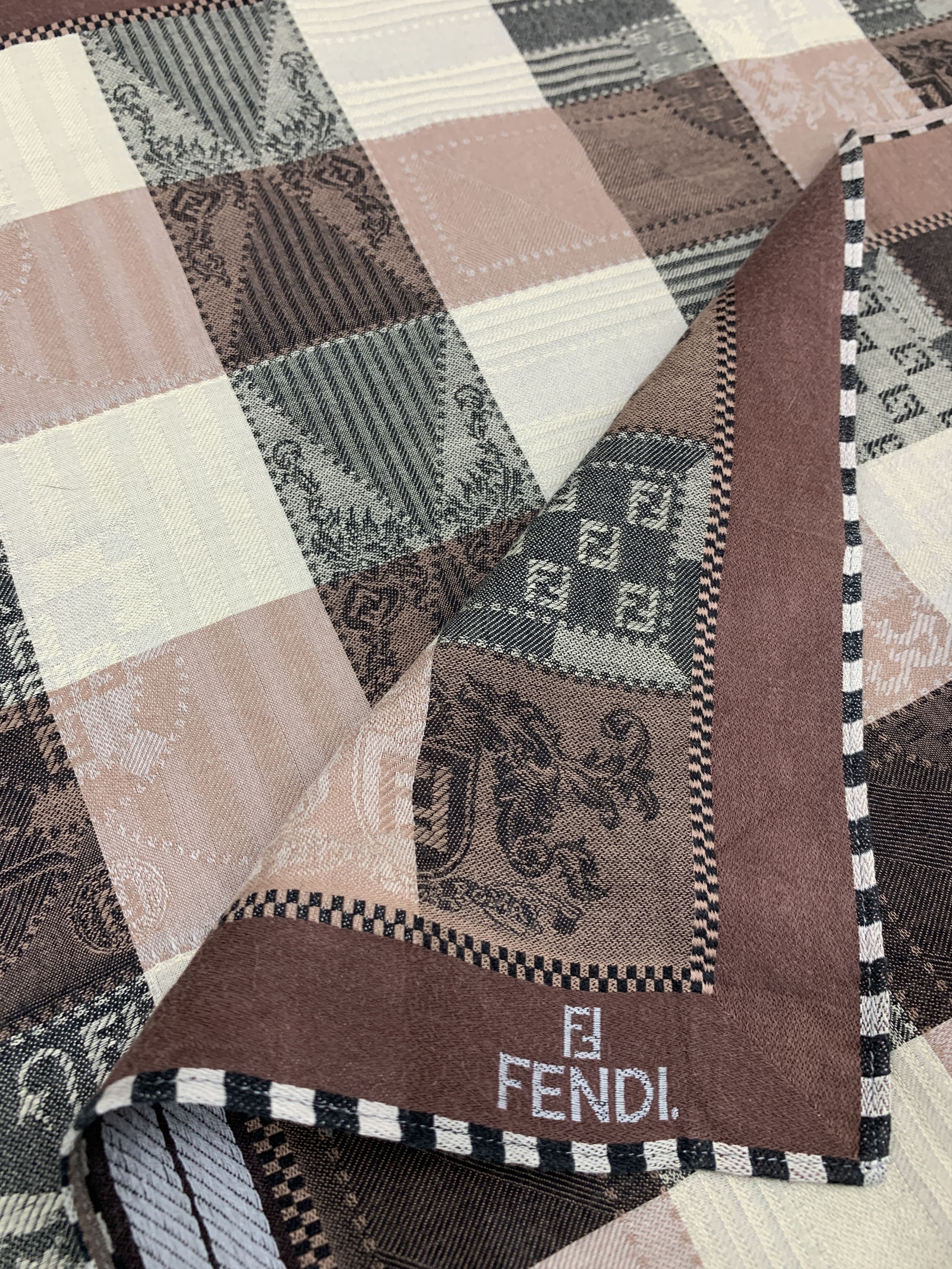 Fendi × Vintage Vintage Fendi Neckerchie Scarf Bandana Handkerchief - HKA916 Size ONE SIZE - 9 Thumbnail