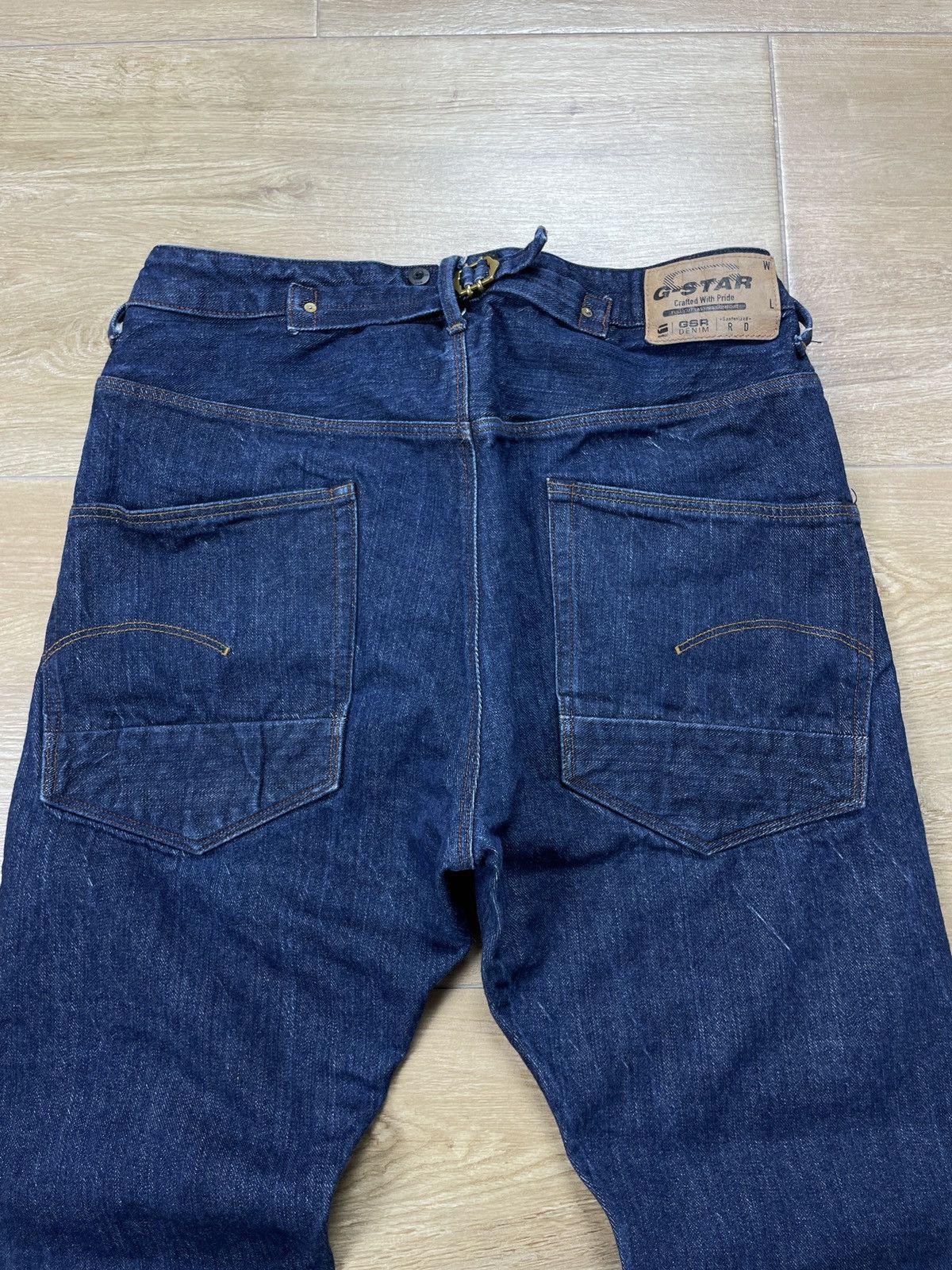 G-Star × Vintage Vintage G-Star Raw Us Lumber 25 Straight Denim Jeans Pants Size US 33 - 3 Thumbnail