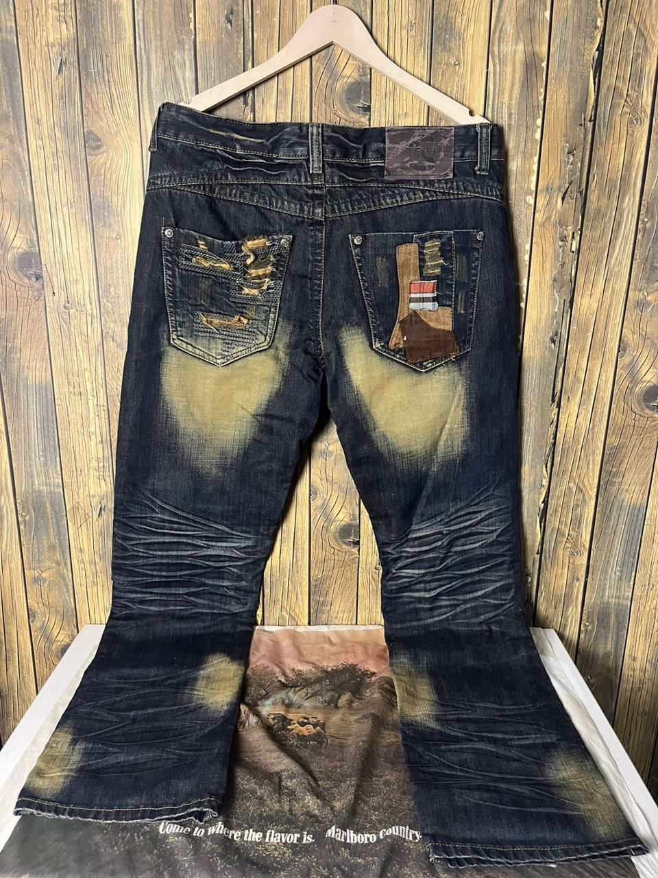 image of Distressed Denim x Vintage Tsl Japan Distressed Jeans Kapital Numbernine Style in Blue (Size 36)