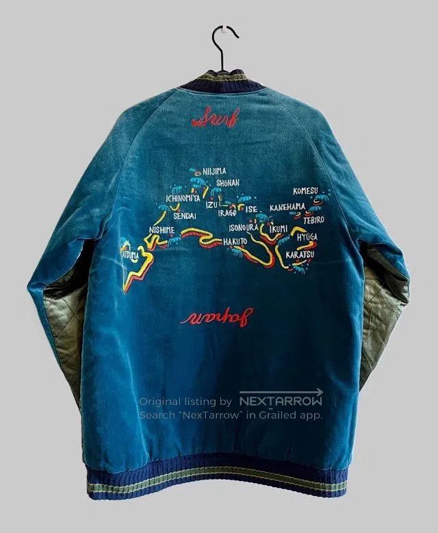 Kapital KAPITAL Quilted Velvet Embroidered Jacket. Size US XL / EU 56 / 4 - 3 Thumbnail