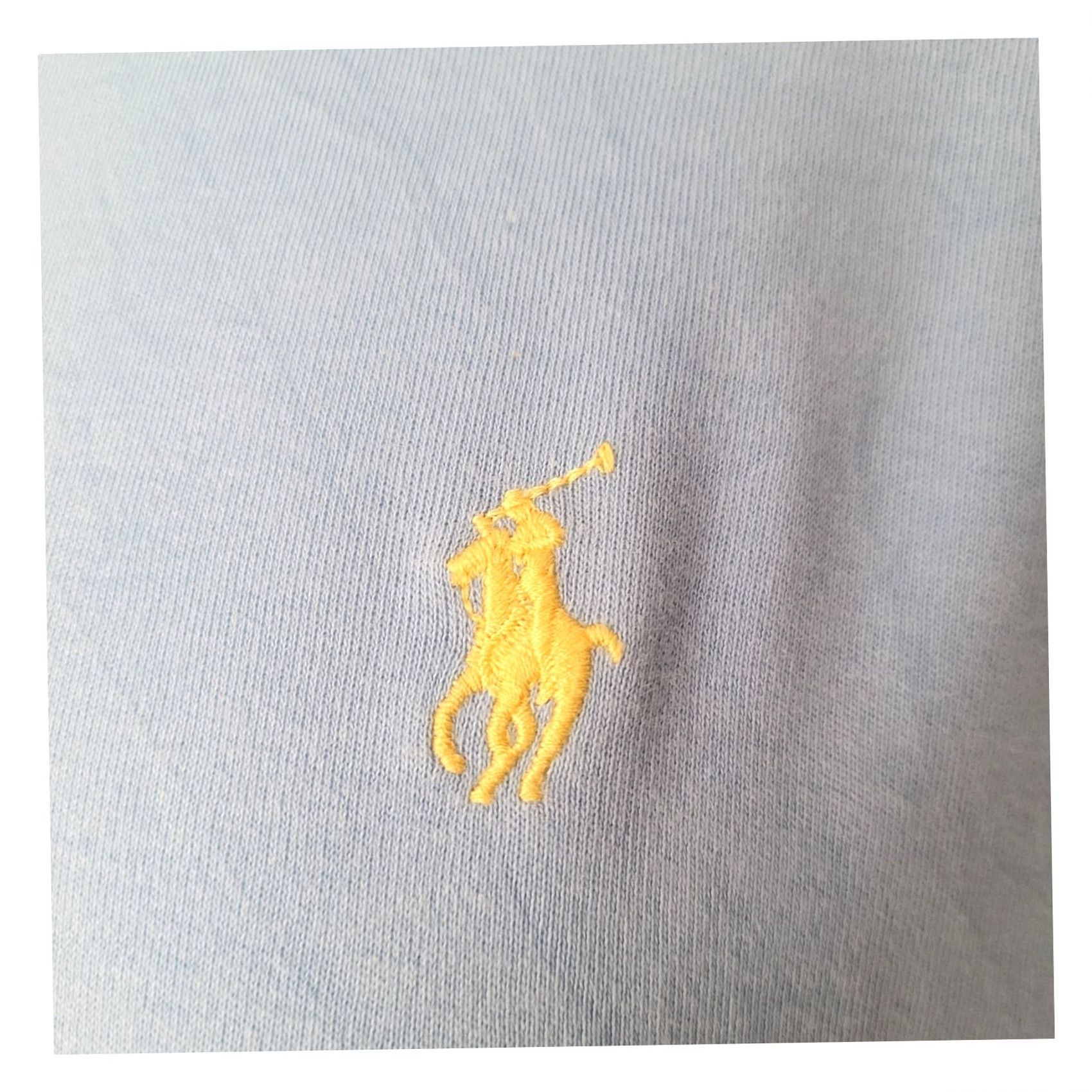 Polo Ralph Lauren Ralph Lauren Polo Shirt Light Blue with White Stripes Short Sleeve XL - Brand Polo Ralph Lauren Size US L / EU 52-54 / 3 - 5 Thumbnail