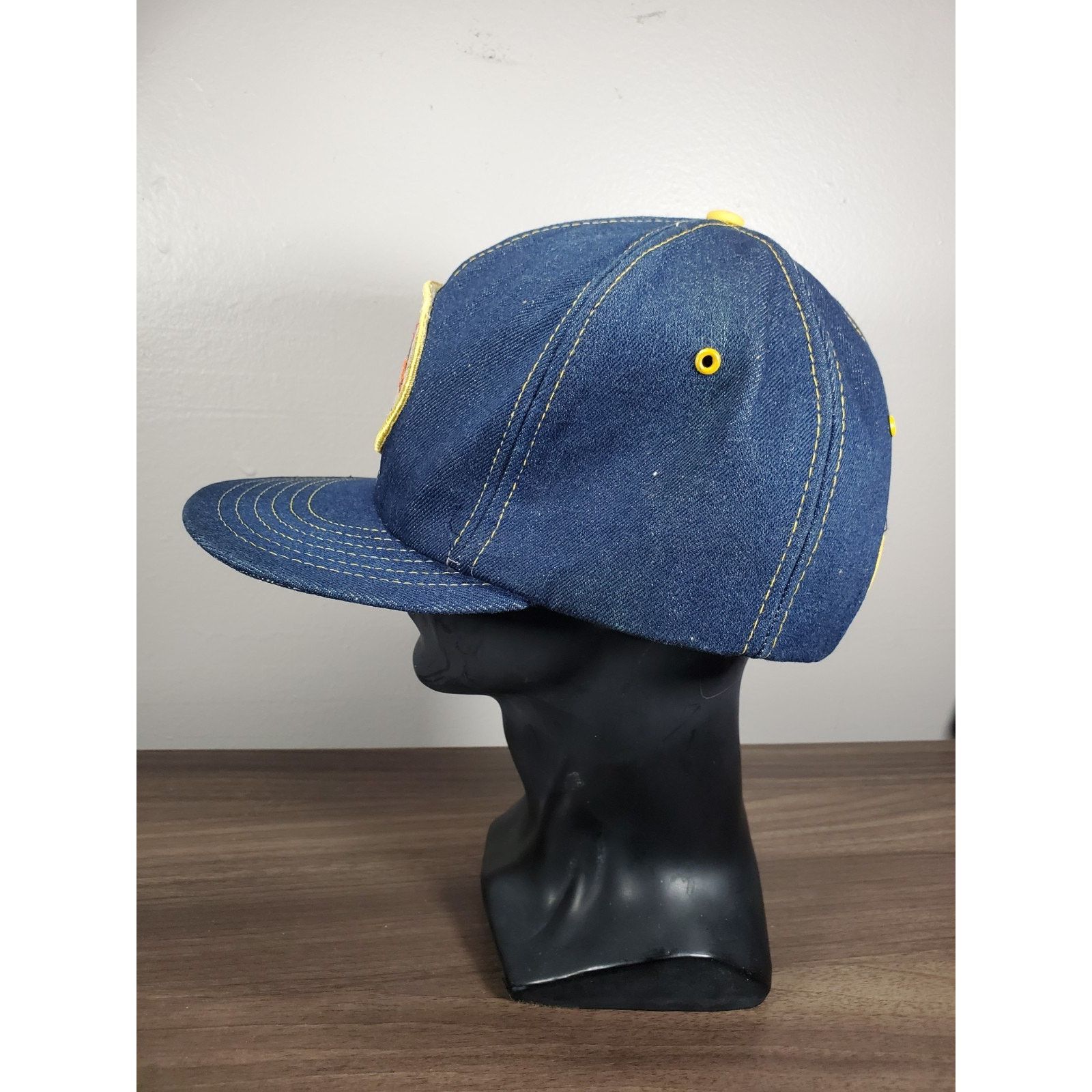 Vintage Sandford Fleming Denim Trucker Hat Snapback Cap Canada Train Size ONE SIZE - 6 Thumbnail
