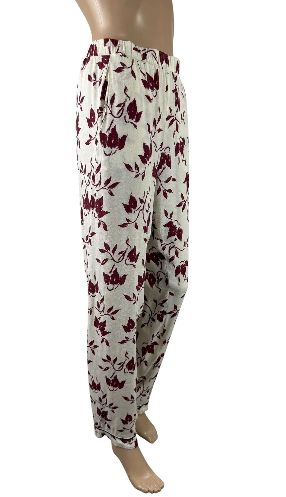 Ganni Ganni Trousers Maxwell Crepe Floral Printed size XL Size 34" / US 12 / IT 48 - 3 Thumbnail