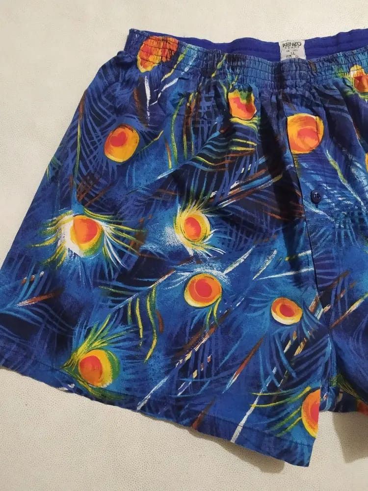 Kenzo × Vintage Vintage Kenzo Full Print Art Woven Boxer Made In Japan Size US 34 / EU 50 - 2 Thumbnail