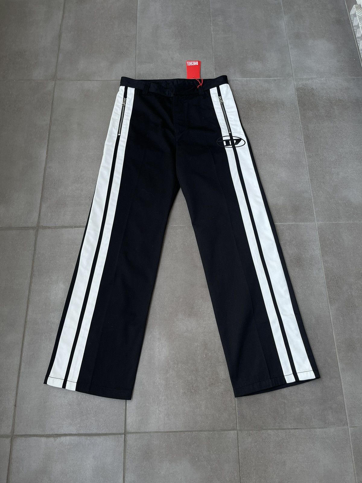 Diesel !DS! SS23 Diesel P-Beck White Black Casual Pants Size US 32 / EU 48 - 2 Thumbnail
