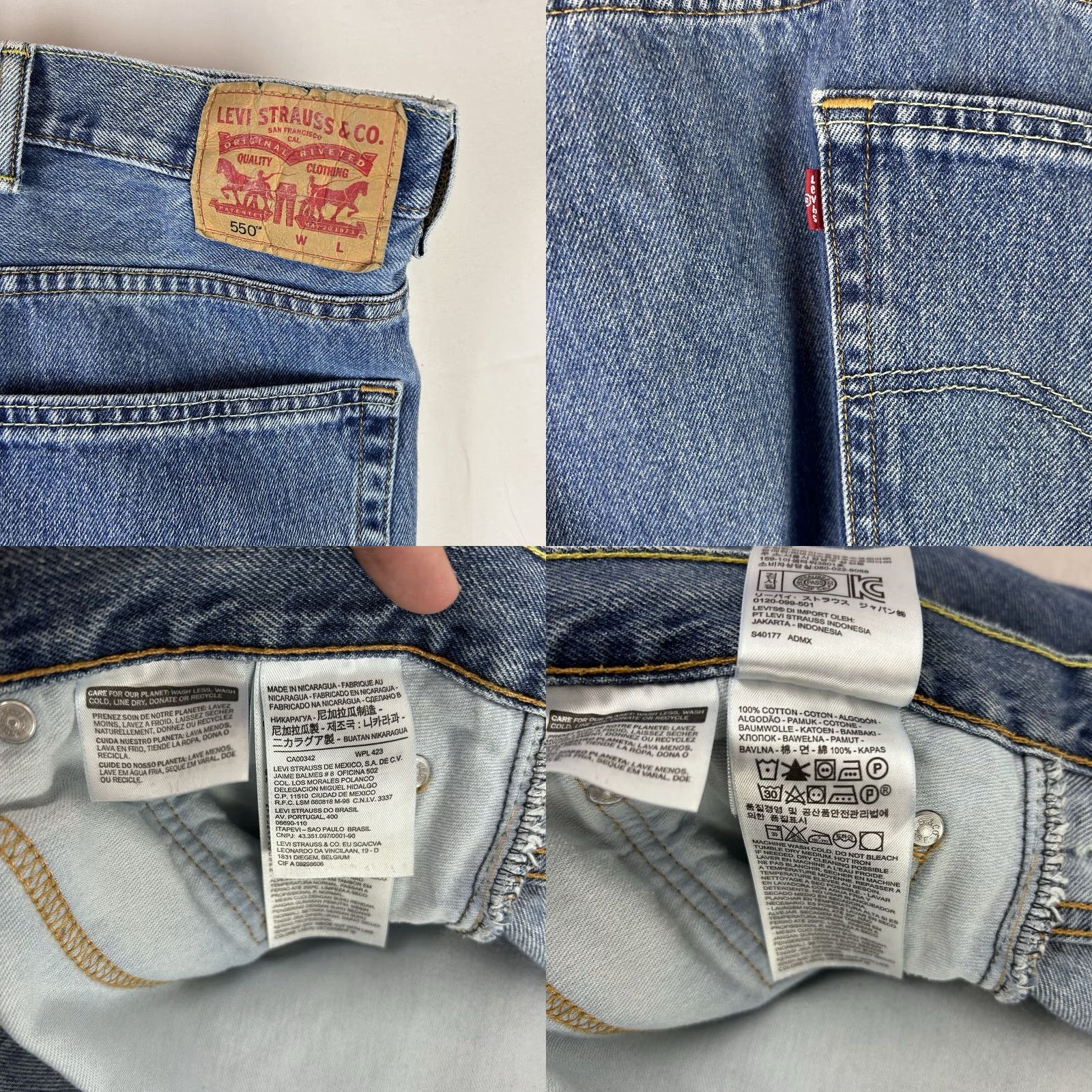Levi's Levi's Jeans 505 Regular Fit Straight Leg Denim Cotton Blue 54 x 32 Mens Classic Comfort Size US 38 / EU 54 - 8 Thumbnail