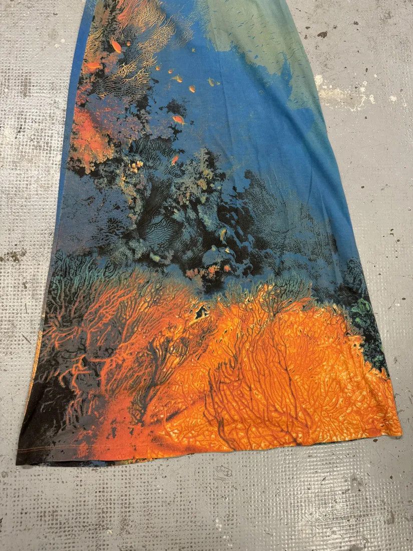 Designer × Roberto Cavalli × Vintage SS1998 Cavalli Blue Coral Ocean Dress Size M / US 6-8 / IT 42-44 - 5 Thumbnail