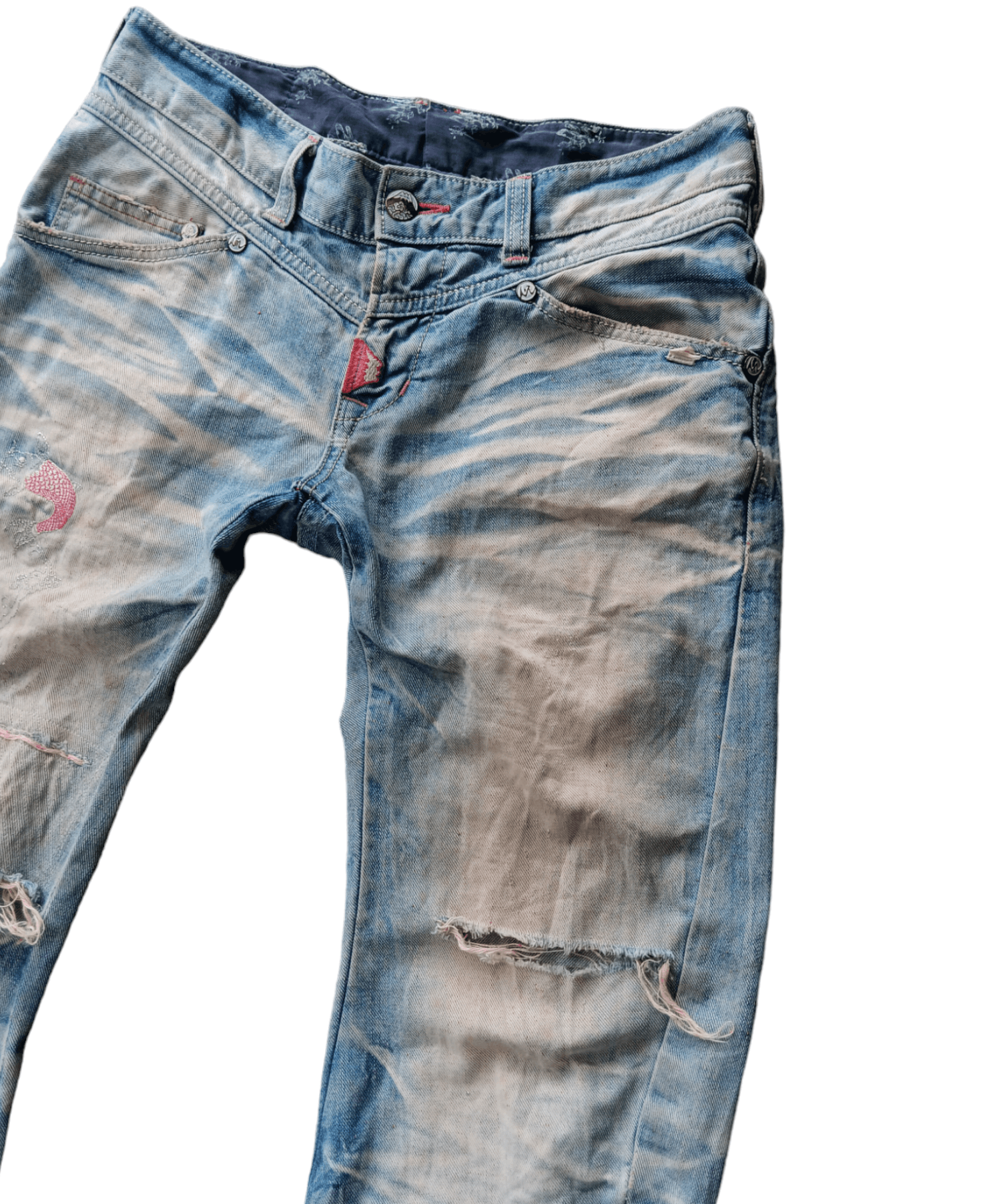 Edwin × Japanese Brand Edwin japan pabric koi embroidered mud wash jeans Size US 31 - 4 Thumbnail