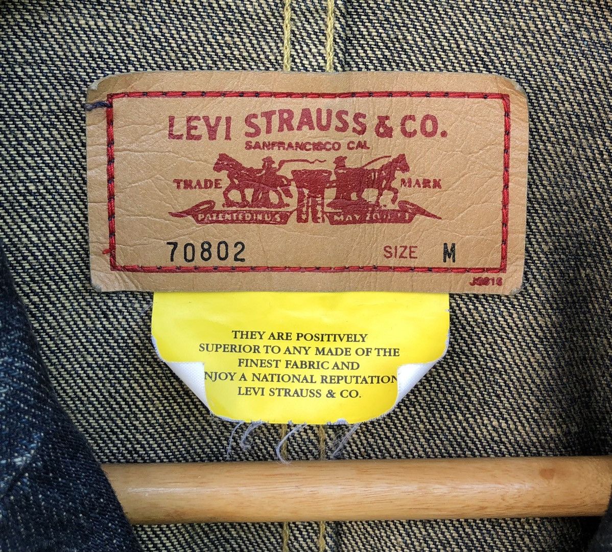 Levi's Vintage Clothing Vintage Levis Red Tab Workers Chore Denim Jacket Size US M / EU 48-50 / 2 - 15 Thumbnail
