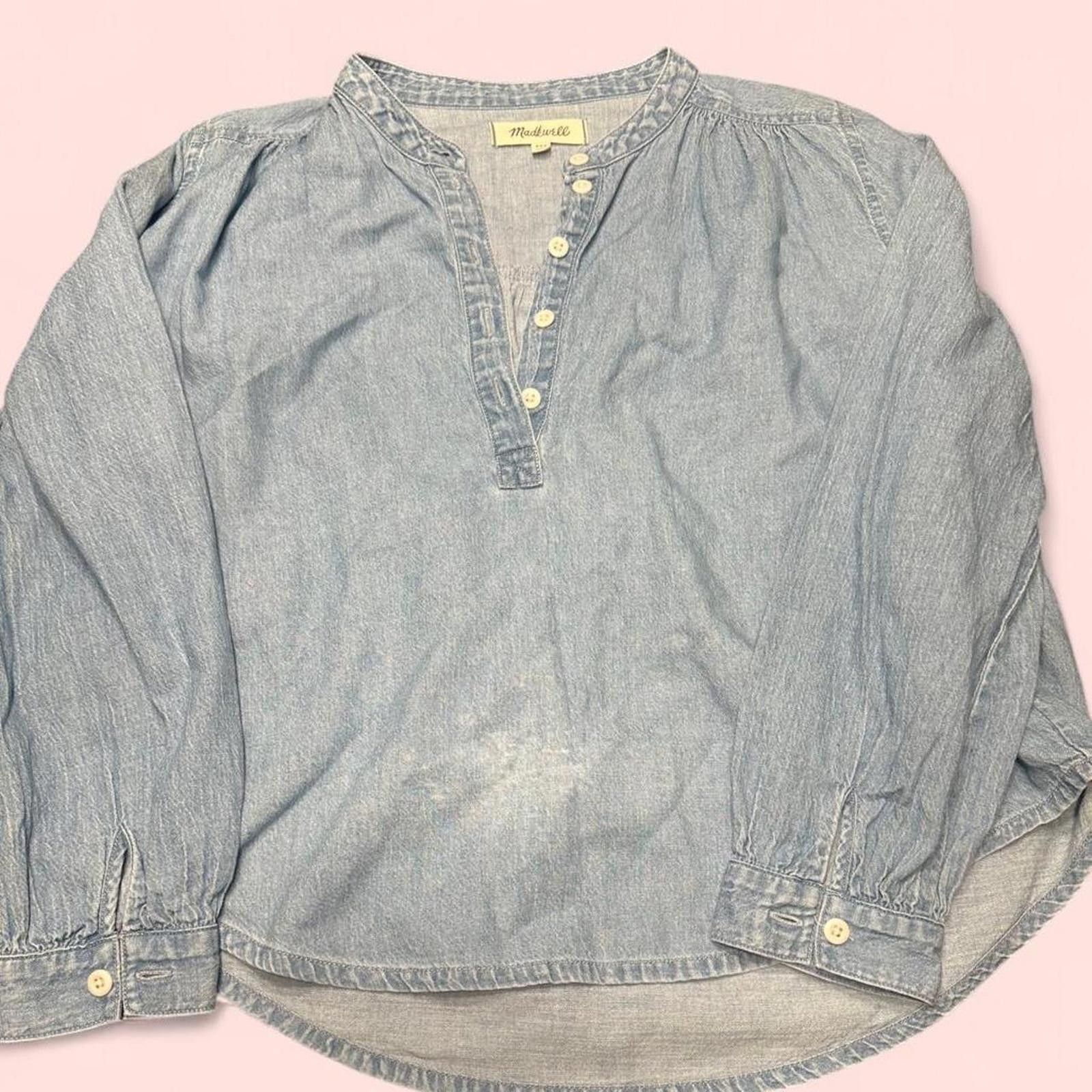 Madewell Blue denim Madwell top #denim xxs Size XXS / US 00 / IT 34 - 2 Thumbnail