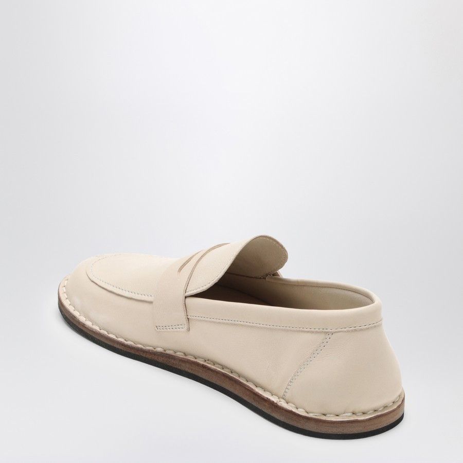 The Row o1d2blof1024 Cary Leather Tofu Loafers in Beige Size US 6 / IT 36 - 4 Thumbnail