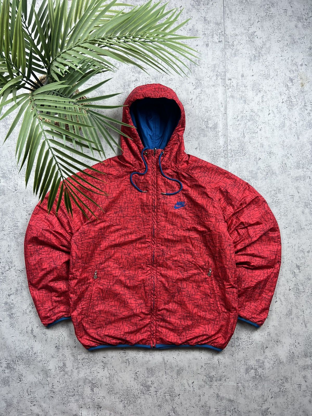 Nike 90s Nike Retro Logo Reversible Vintage Y2K Hooded Jacket Size US M / EU 48-50 / 2 - 2 Thumbnail