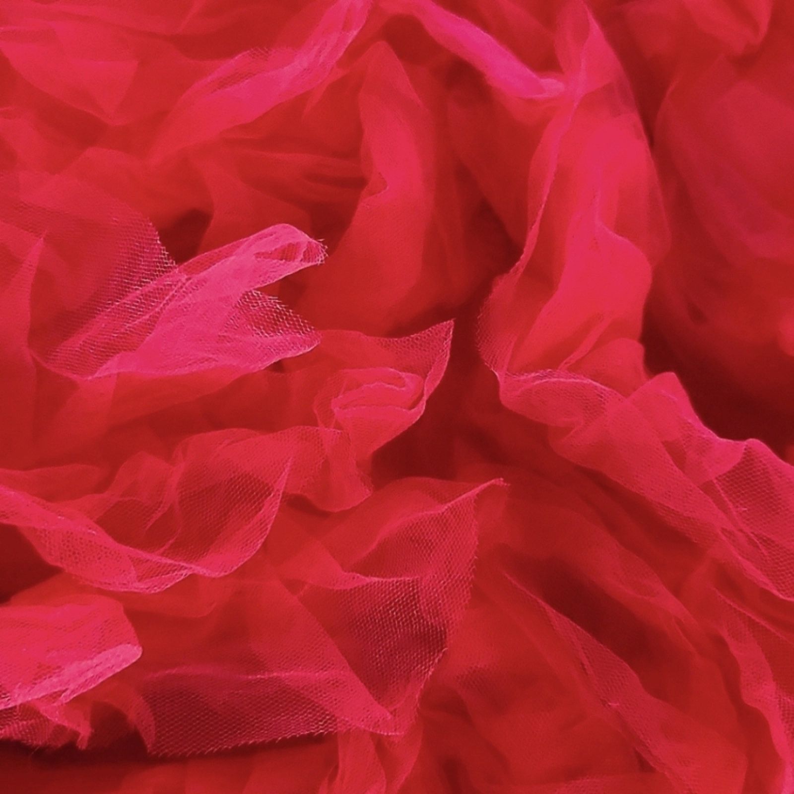 Other BRIGHT CHERRY RED ☆ FLUFFY TULLE ☆ CROPPED SHRUG ☆ 4x ☆ NWT Size 4XL / US 24-26 - 5 Thumbnail