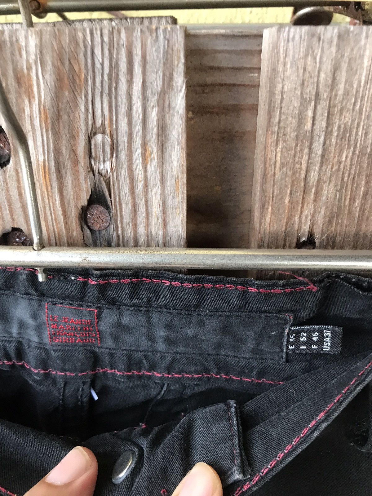 Marithe + Francois Girbaud Vtg Le Jeande Marithe Francois Girbaud Jeans Pant Size US 37 - 13 Thumbnail