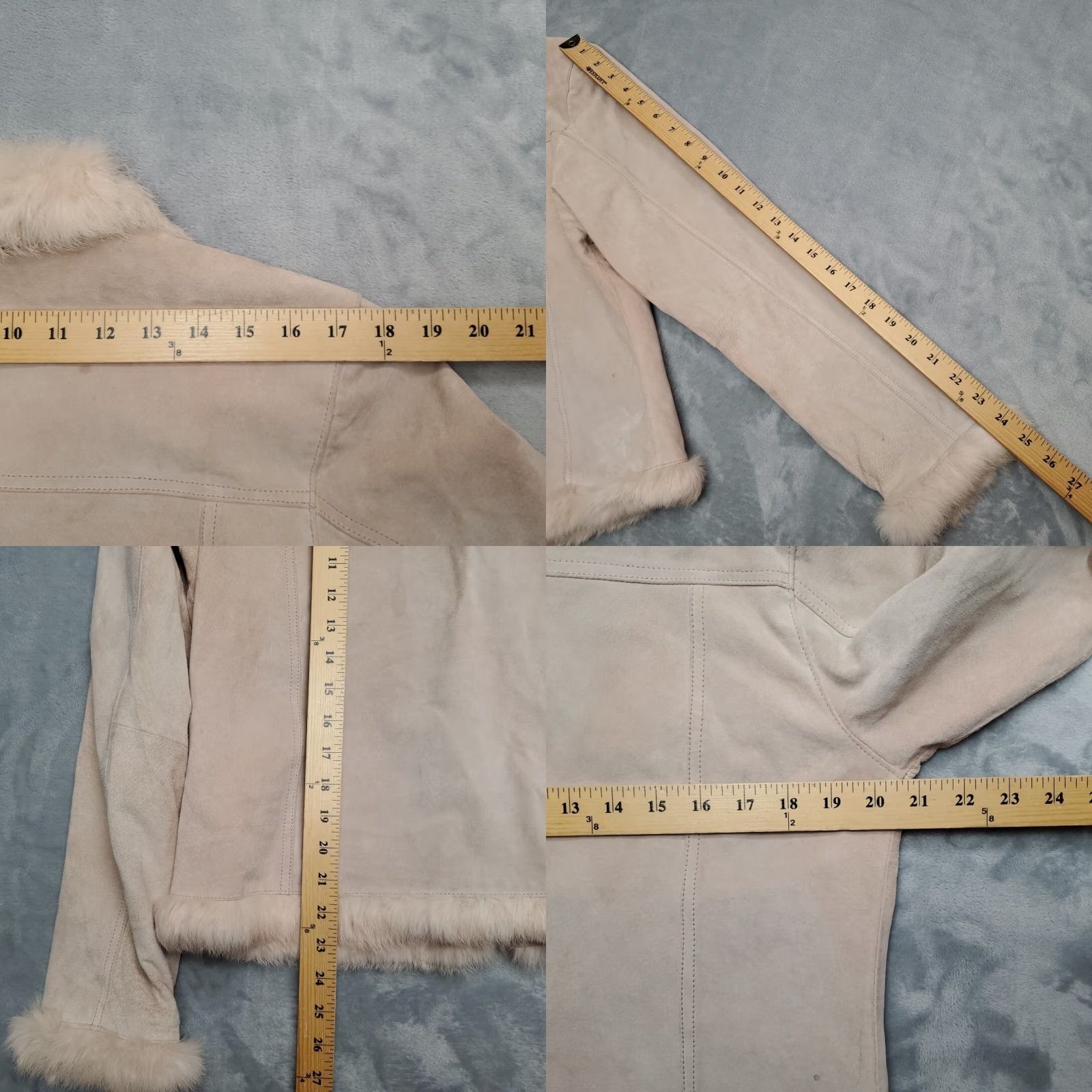 Vintage VINTAGE Penny Lane Jacket Womens Large Pink Genuine Leather Fur Lined 90s Y2K Size L / US 10 / IT 46 - 10 Thumbnail
