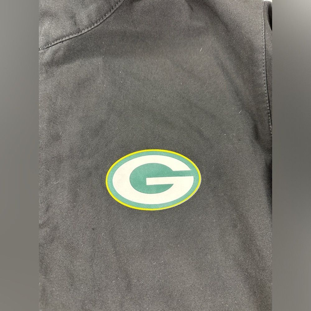 NFL Green Bay Packers black polyester windbreaker jacket men's Size US M / EU 48-50 / 2 - 6 Thumbnail